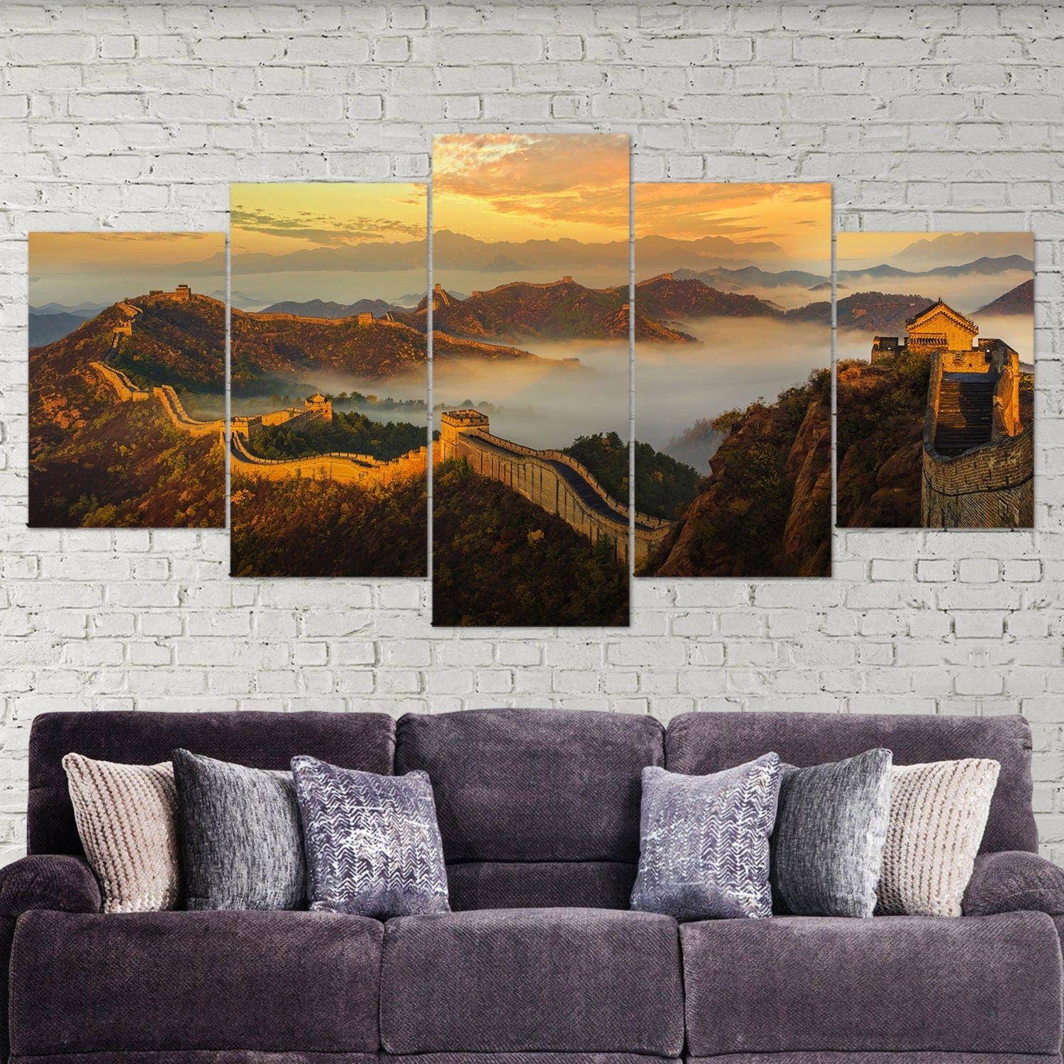 great-wall-of-china-5-piece-canvas-extra-large-wall-art-chinese-art-great-wall-poster-5-piece-5-panel-chinese-gift