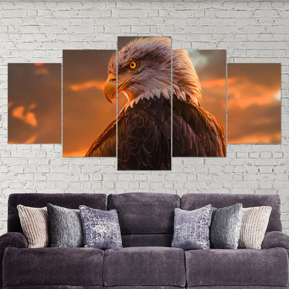 american-eagle-bald-eagle-bird-5-piece-canvas-wall-art-canvas-print-eagle-decor-art-extra-large-wall-art-eagle-poster-5-panel