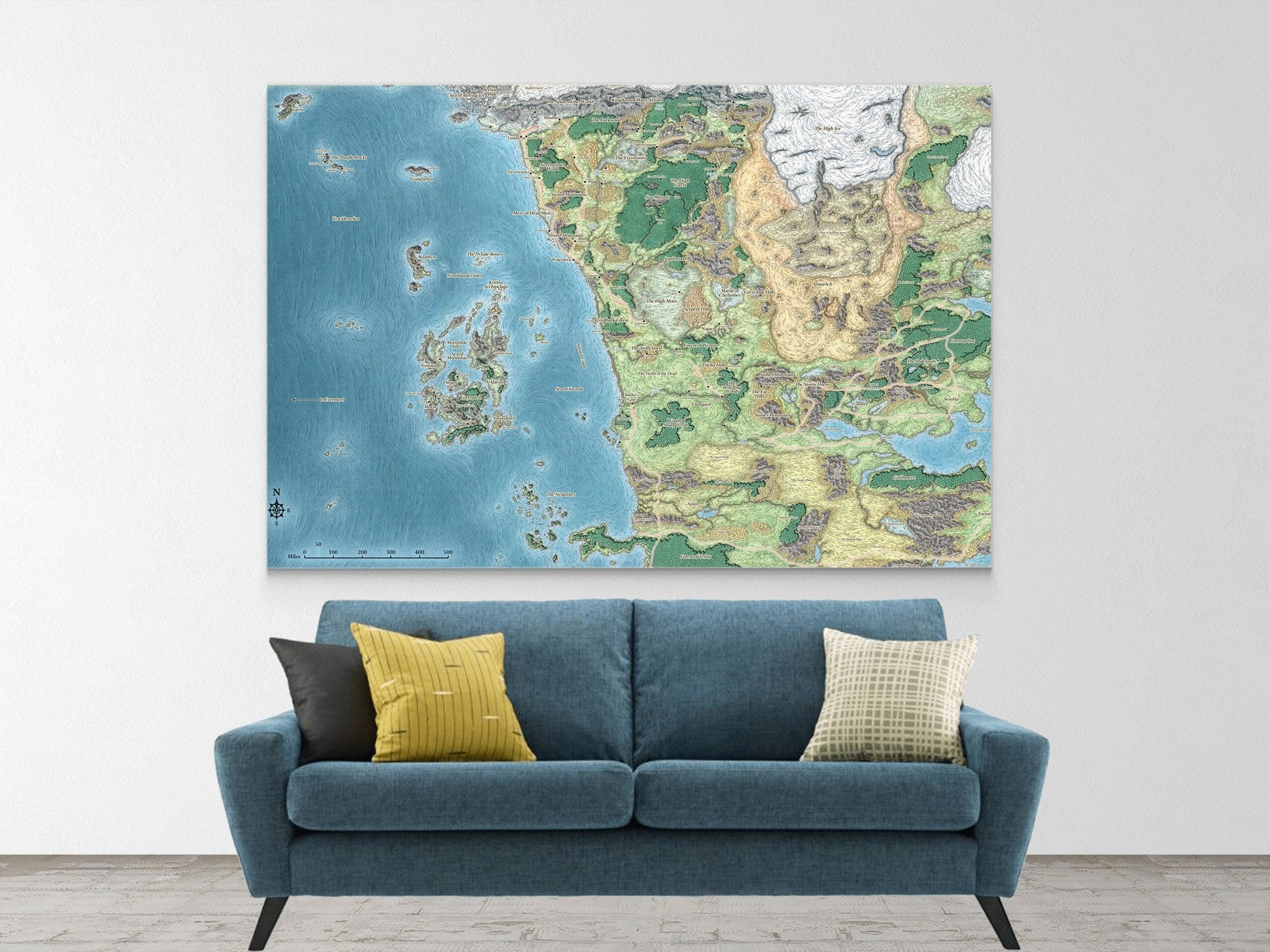 dungeons-dragons-sword-coast-map-1-piece-canvas-wall-art-dungeons-and-dragons-wall-art-poster-d-and-d-gift