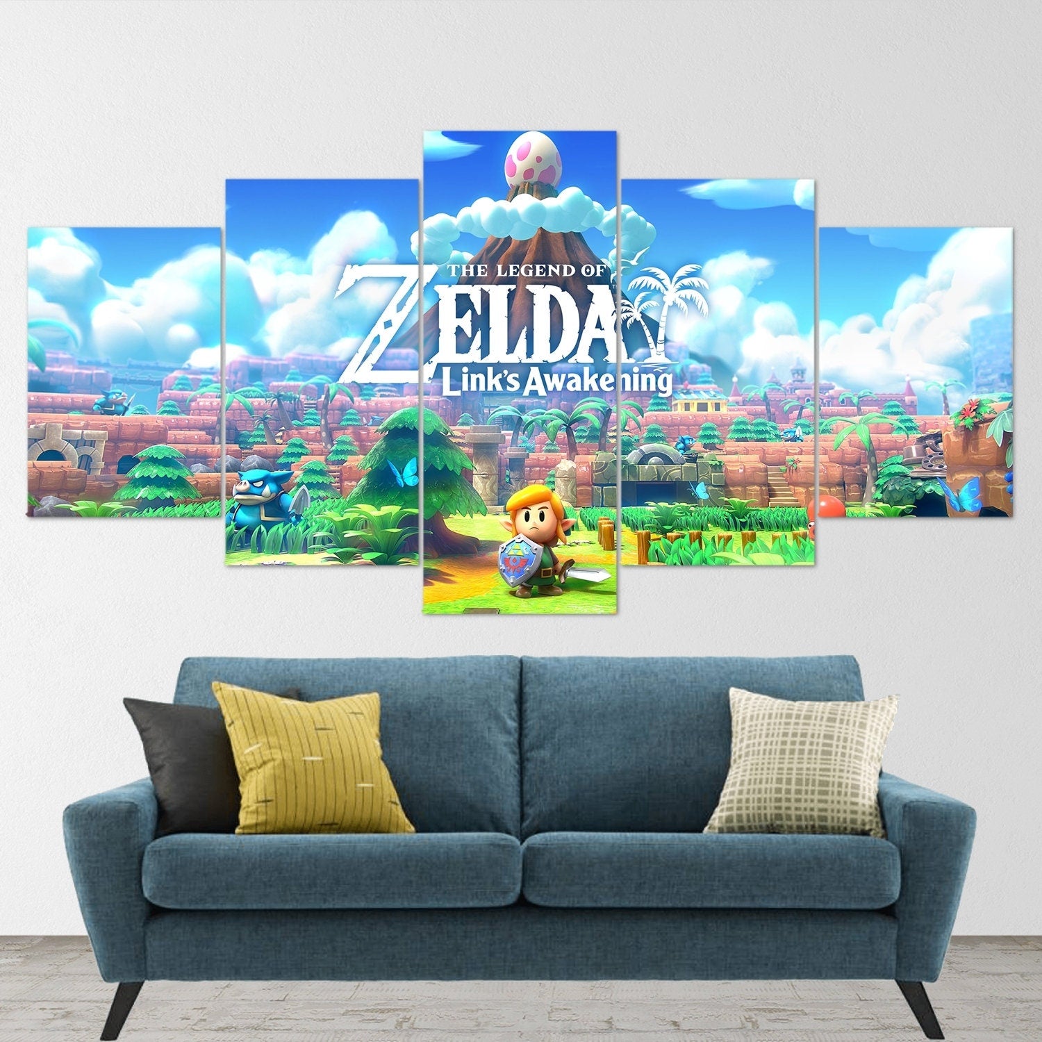 the-legend-of-zelda-5-piece-canvas-wall-art-extra-large-wall-art-the-legend-of-zelda-poster-the-legend-of-zelda-5-piece-5-pan