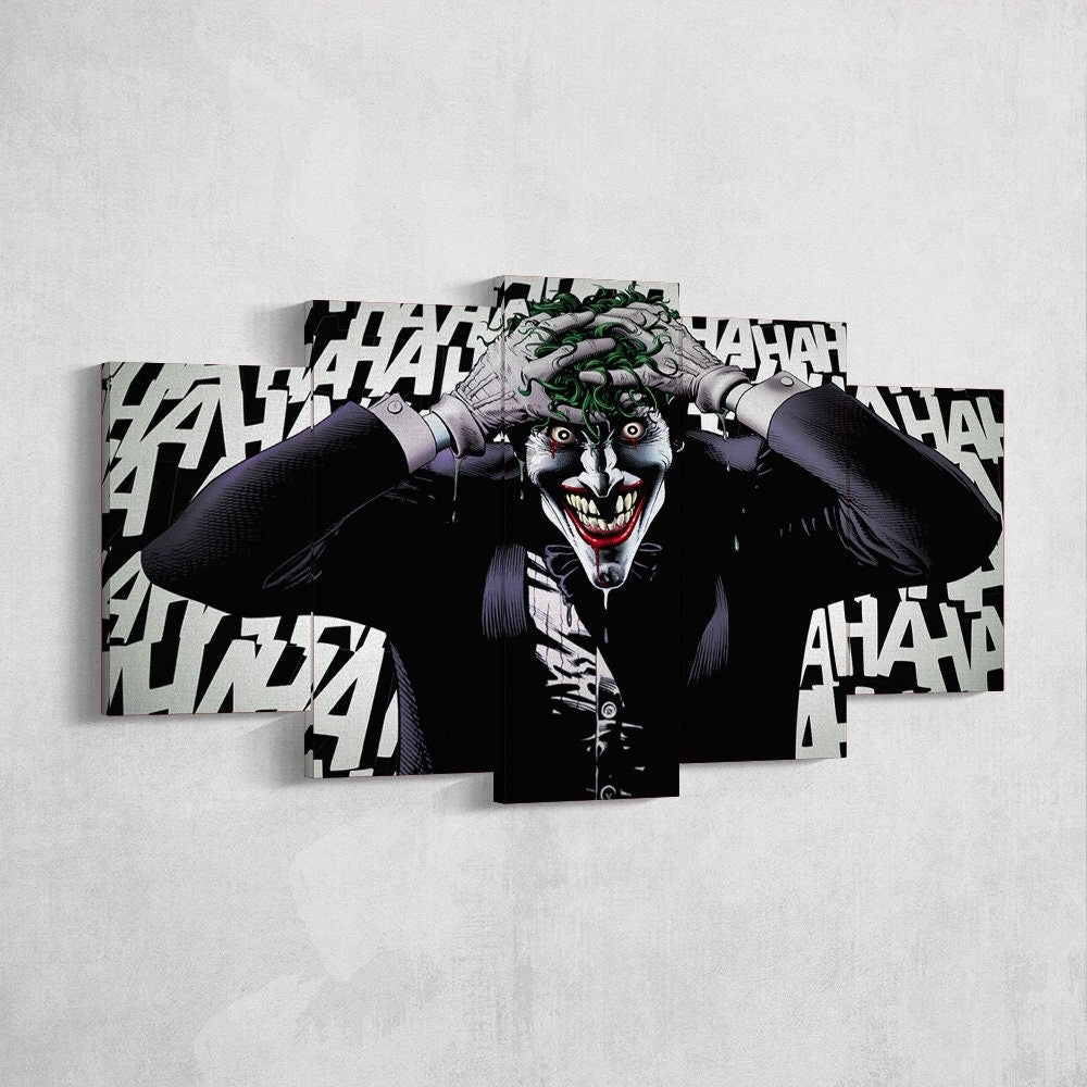 joker-2019-joker-movie-5-piece-canvas-wall-art-joaquin-phoenix-extra-large-wall-art-joker-poster-joker-5-piece-joker-5-panel-