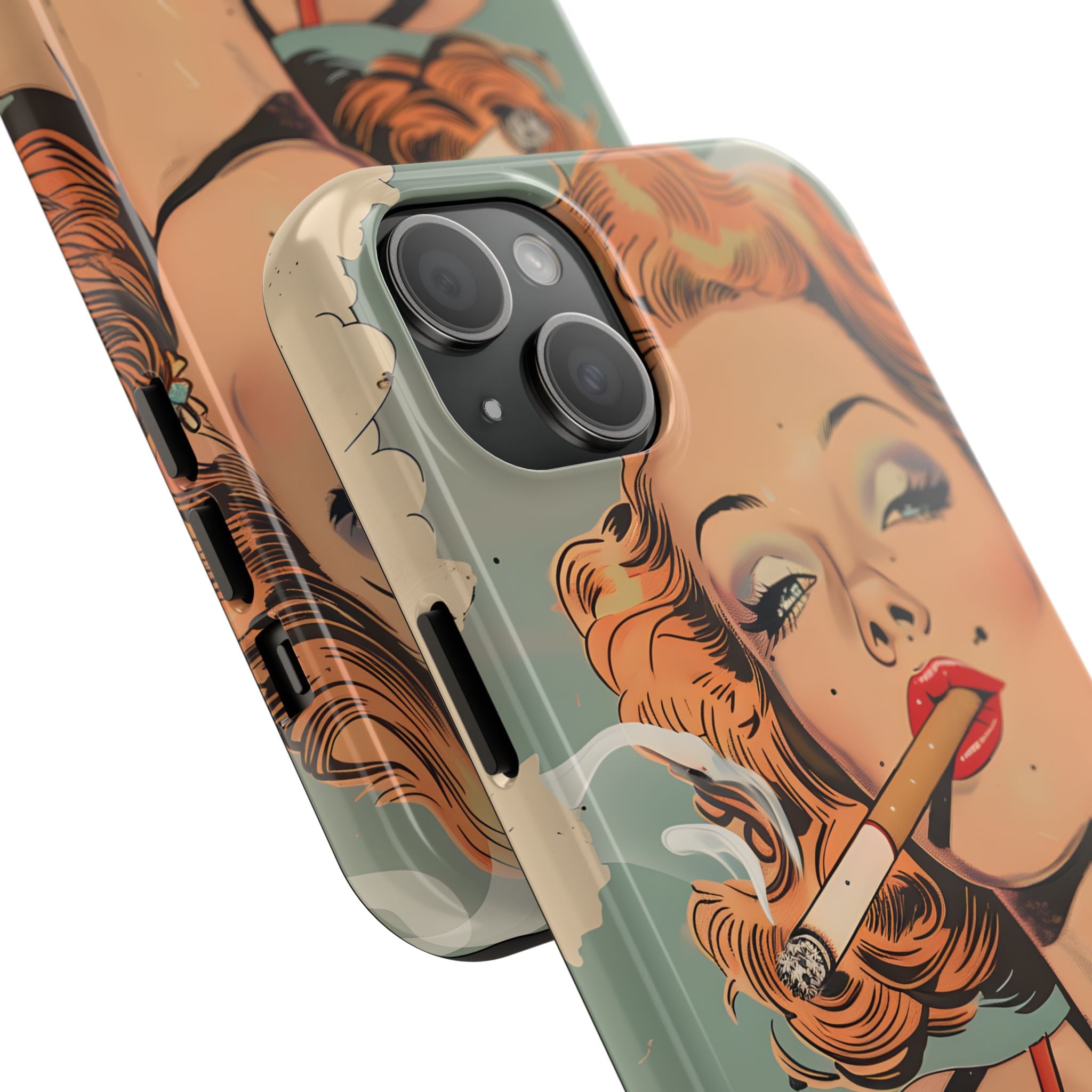 tough-phone-cases-vintage-pin-up-girl-iphone-cover-strong-phone-protector-retro-pinup-design-protective-smartphone-case