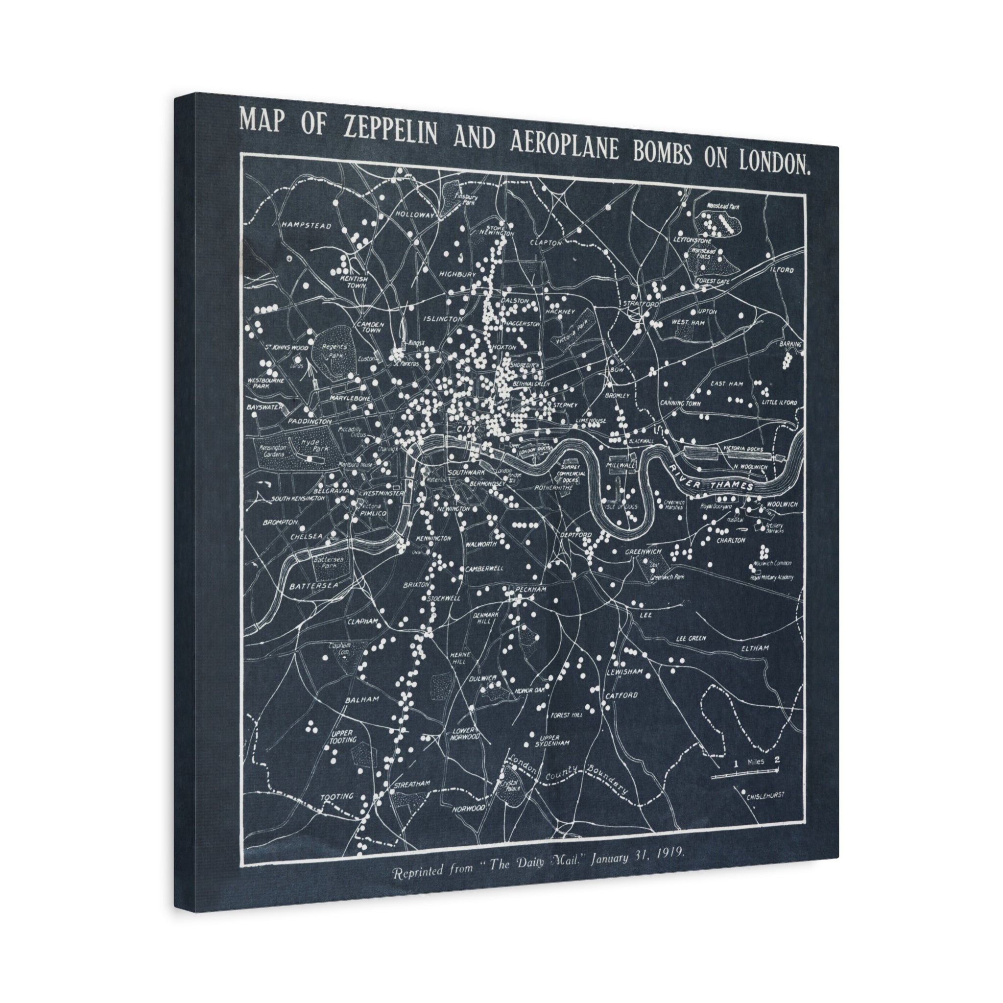 canvas-print-world-war-i-london-map-herbert-green-zeppelin-and-airplane-bombs-wall-art-decor-london-ww1