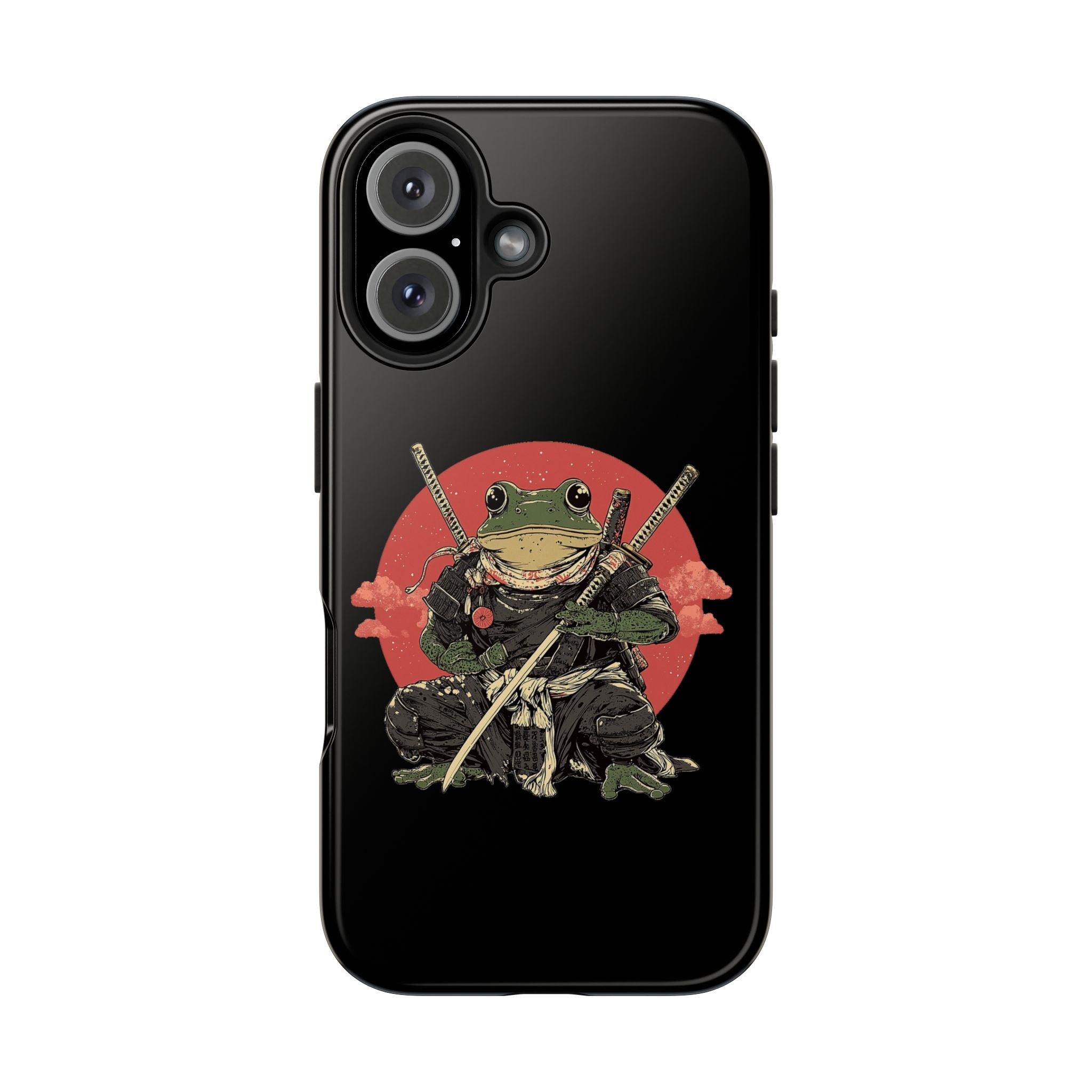 retro-vintage-ninja-frog-iphone-tough-case-red-sun-japanese-samurai-frog-design-ninja-warrior-black-iphone-hard-cover