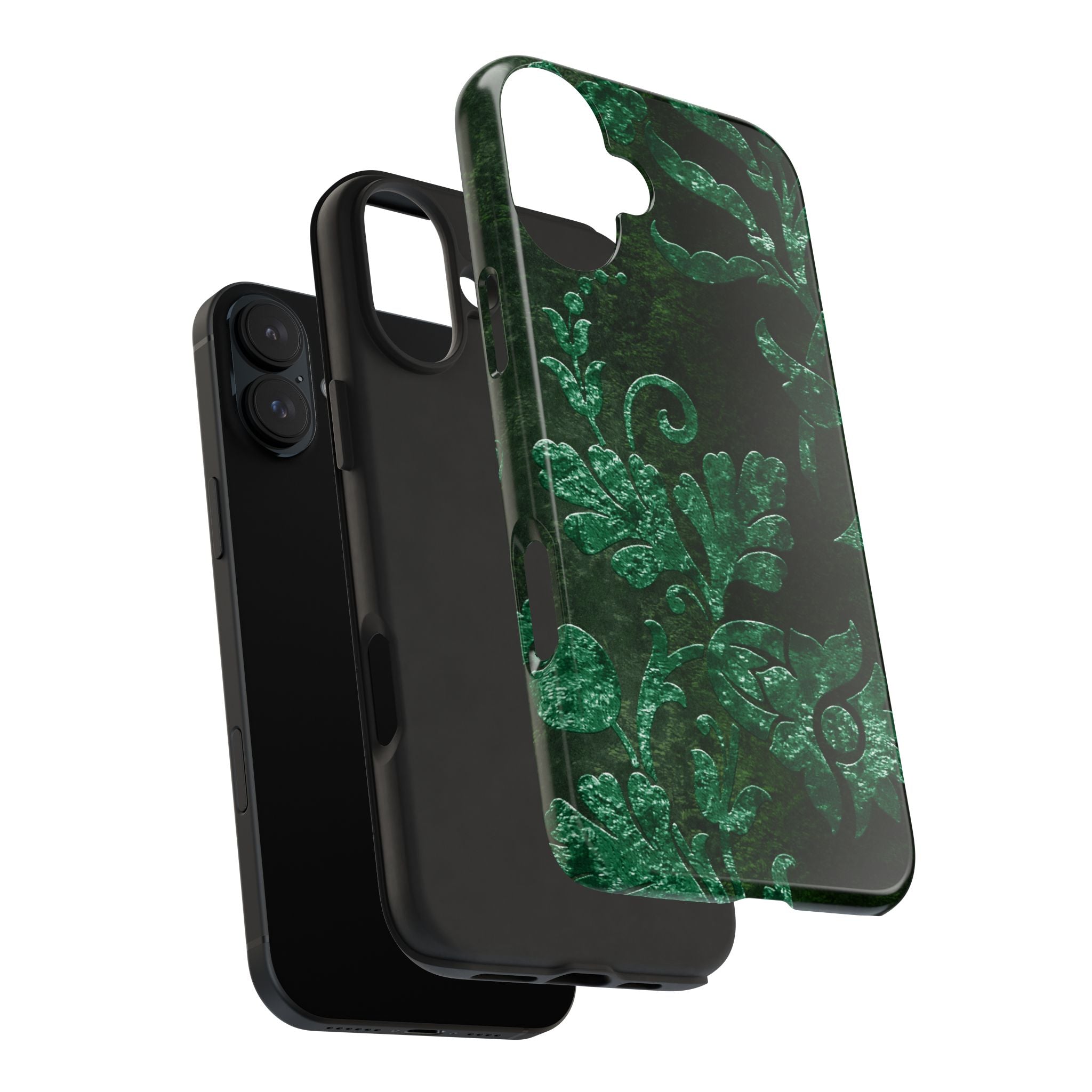 embossed-emerald-velvet-tough-phone-case-protective-iphone-cover-heavy-duty-phone-case-rugged-phone-case-durable-smartphone-c