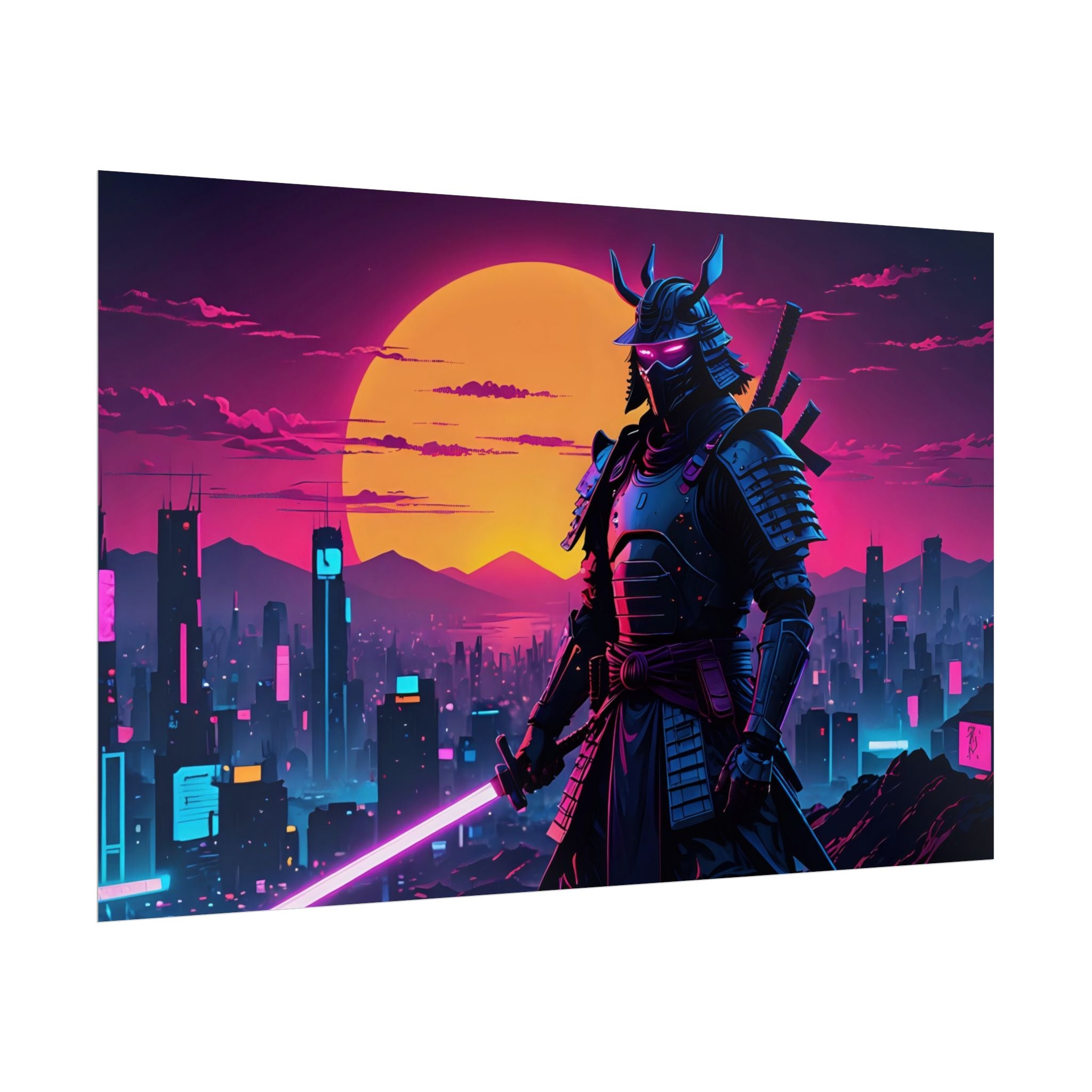 samurai-retrowave-poster-print-synthawave-wall-art-poster-gift-for-anime-fans-home-decor-japanese-art-retro-aesthetic-lightsa
