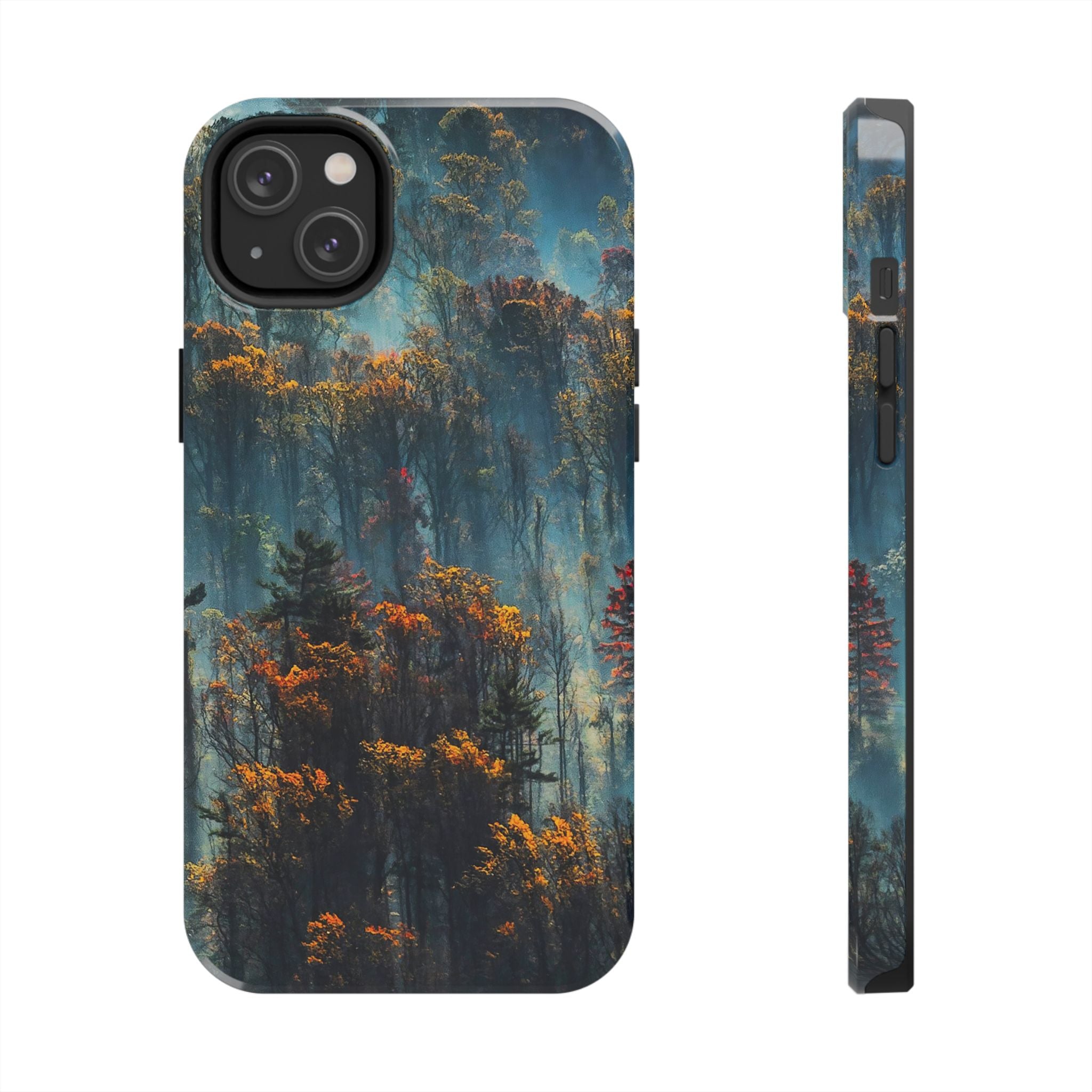 iphone-tough-case-misty-forrest-foggy-fall-iphone-covers-protective-smartphone-cover-nature-lover-gift-adventure-accessory