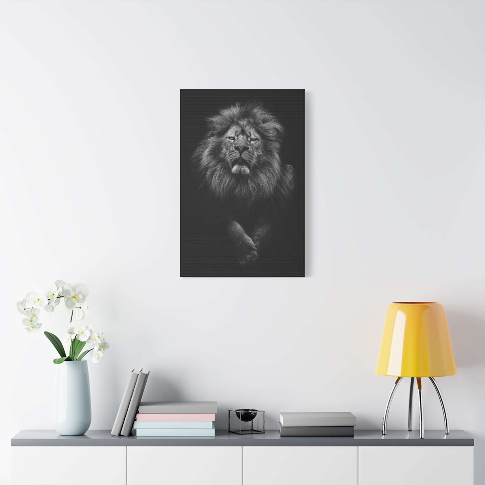 canvas-print-lion-wall-art-black-and-white-living-room-decor-matte-stretched-lion-poster-jungle-animal-art-print-wildlife-saf