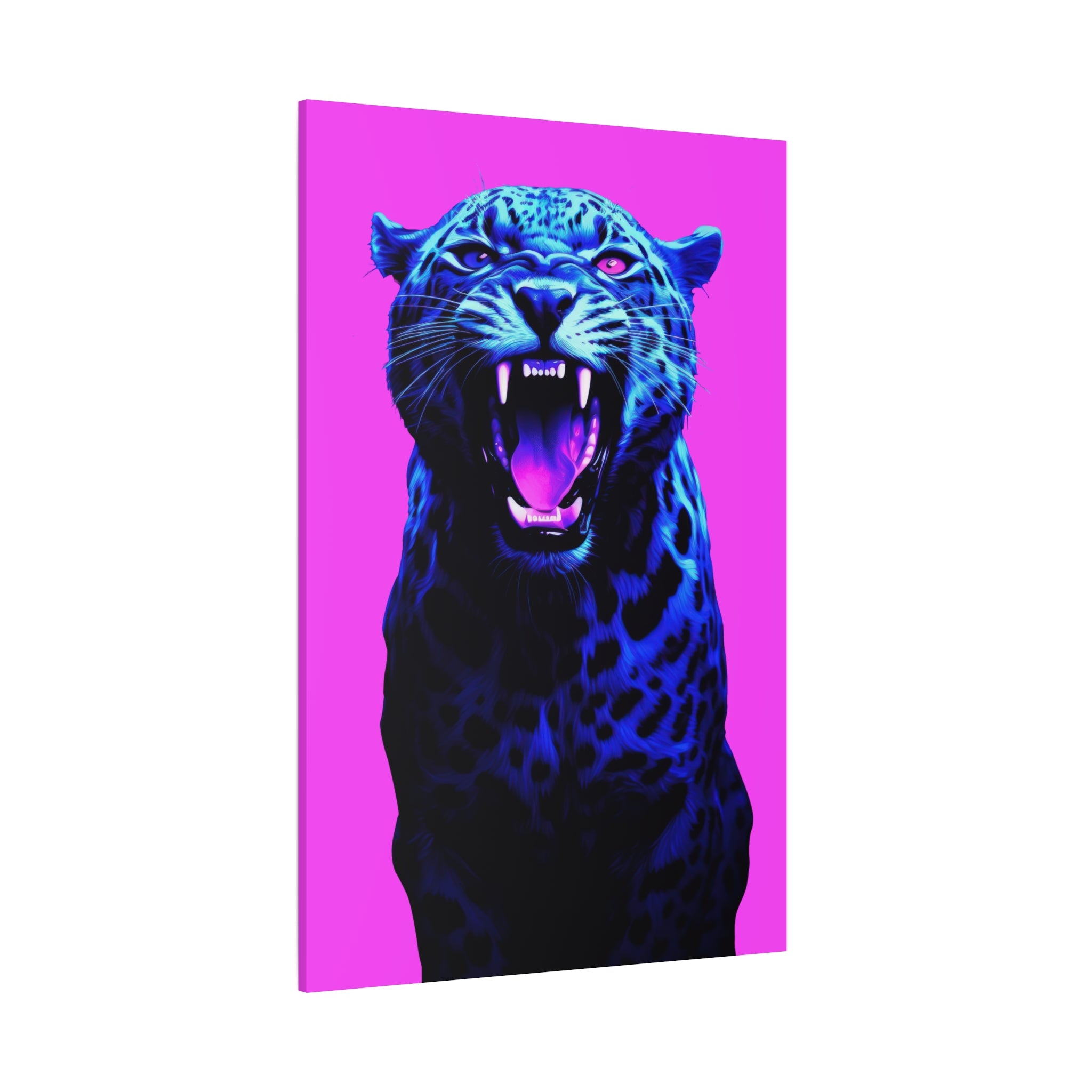 canvas-print-neon-leopard-wall-art-vaporwave-home-decor-stretched-matte-canvas-living-room-decor