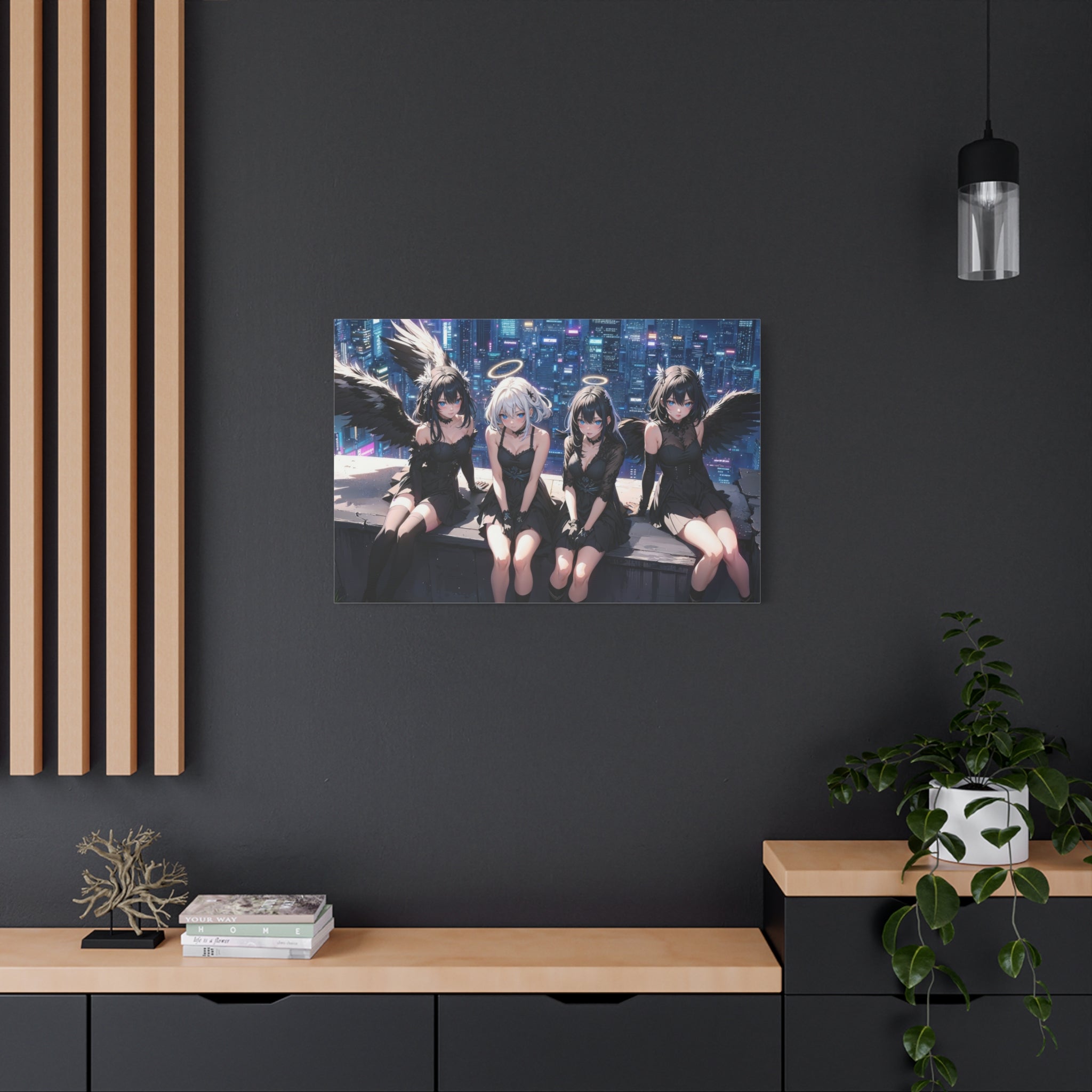canvas-print-anime-angels-anime-lover-canvas-wall-art-matte-stretched-wall-art-beautiful-anime-girls-decor-anime-print-anime-