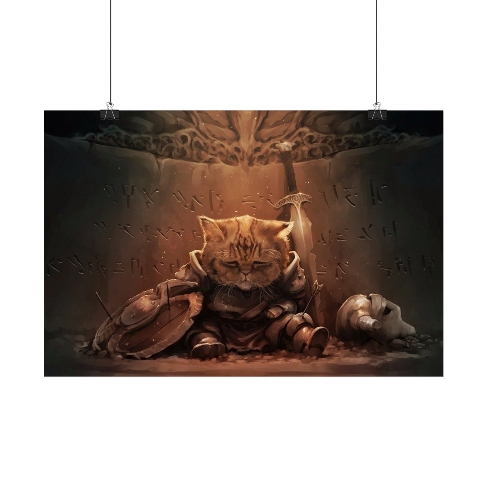 the-elder-scrolls-skyrim-cat-poster-wall-art-viking-warrior-cat-game-poster-print-room-decor-gaming-wall-art-s