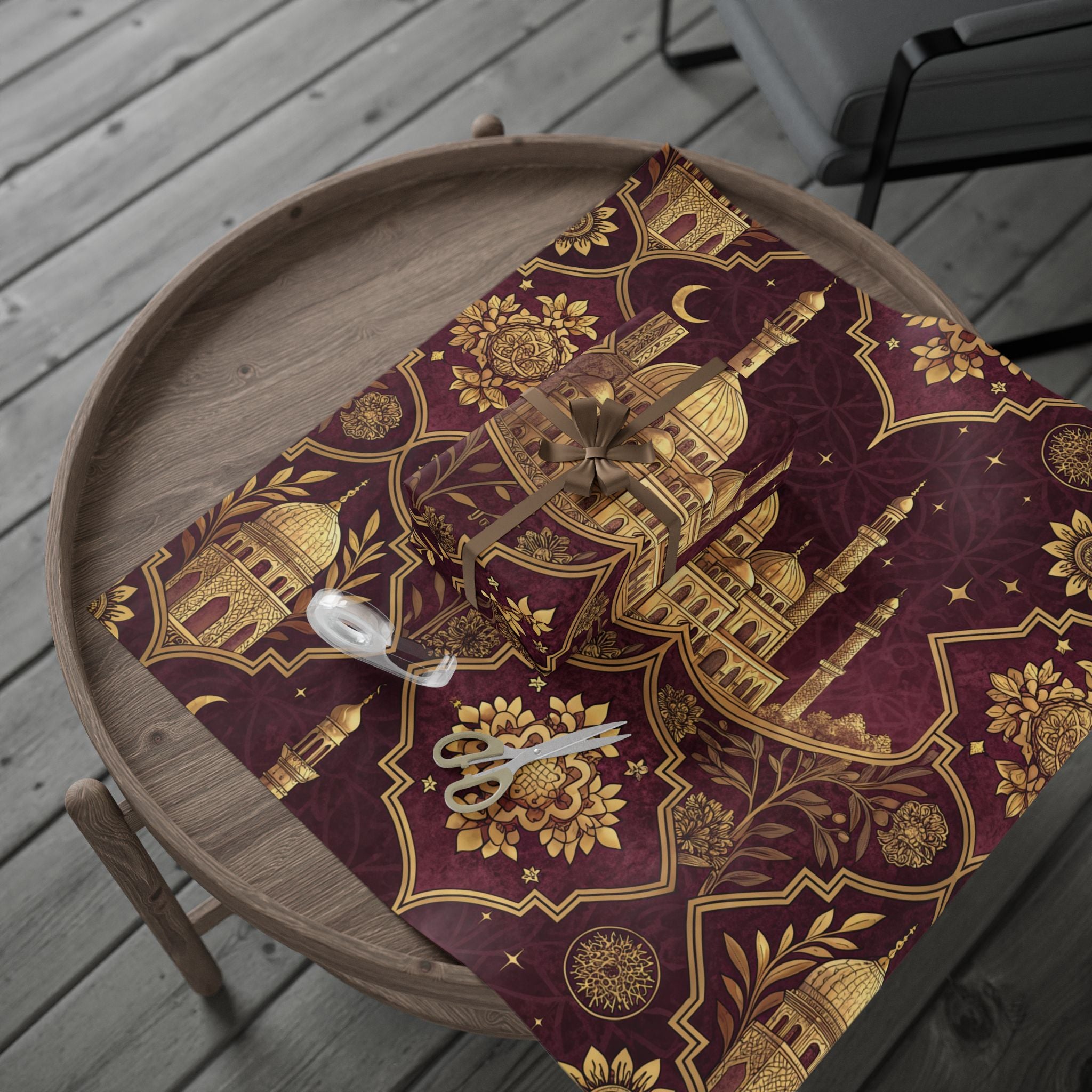 ramadan-night-wrapping-papers-islamic-celestial-gift-wrap-mosque-silhouette-eid-holiday-supplies-festive-present-packaging-re