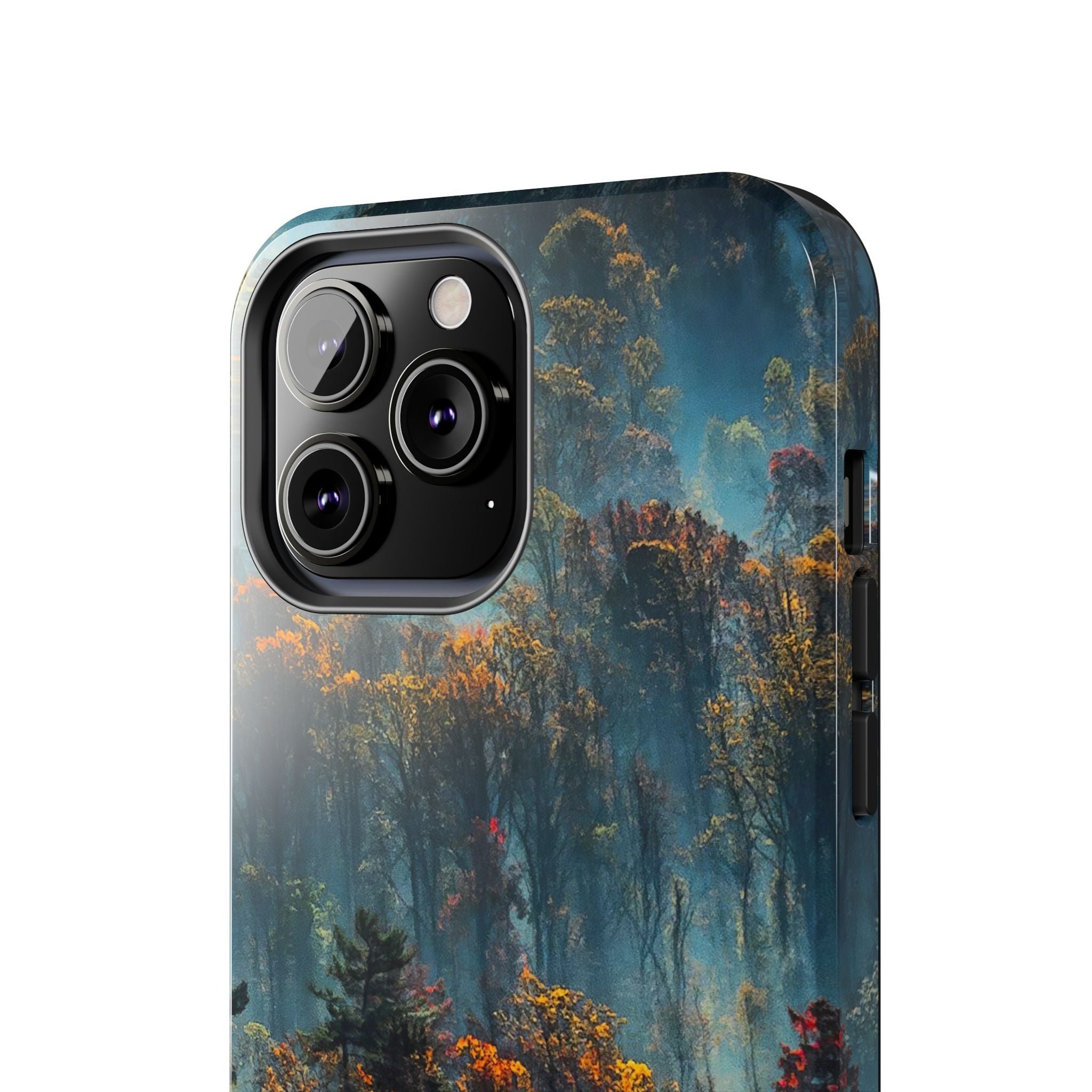 iphone-tough-case-misty-forrest-foggy-fall-iphone-covers-protective-smartphone-cover-nature-lover-gift-adventure-accessory