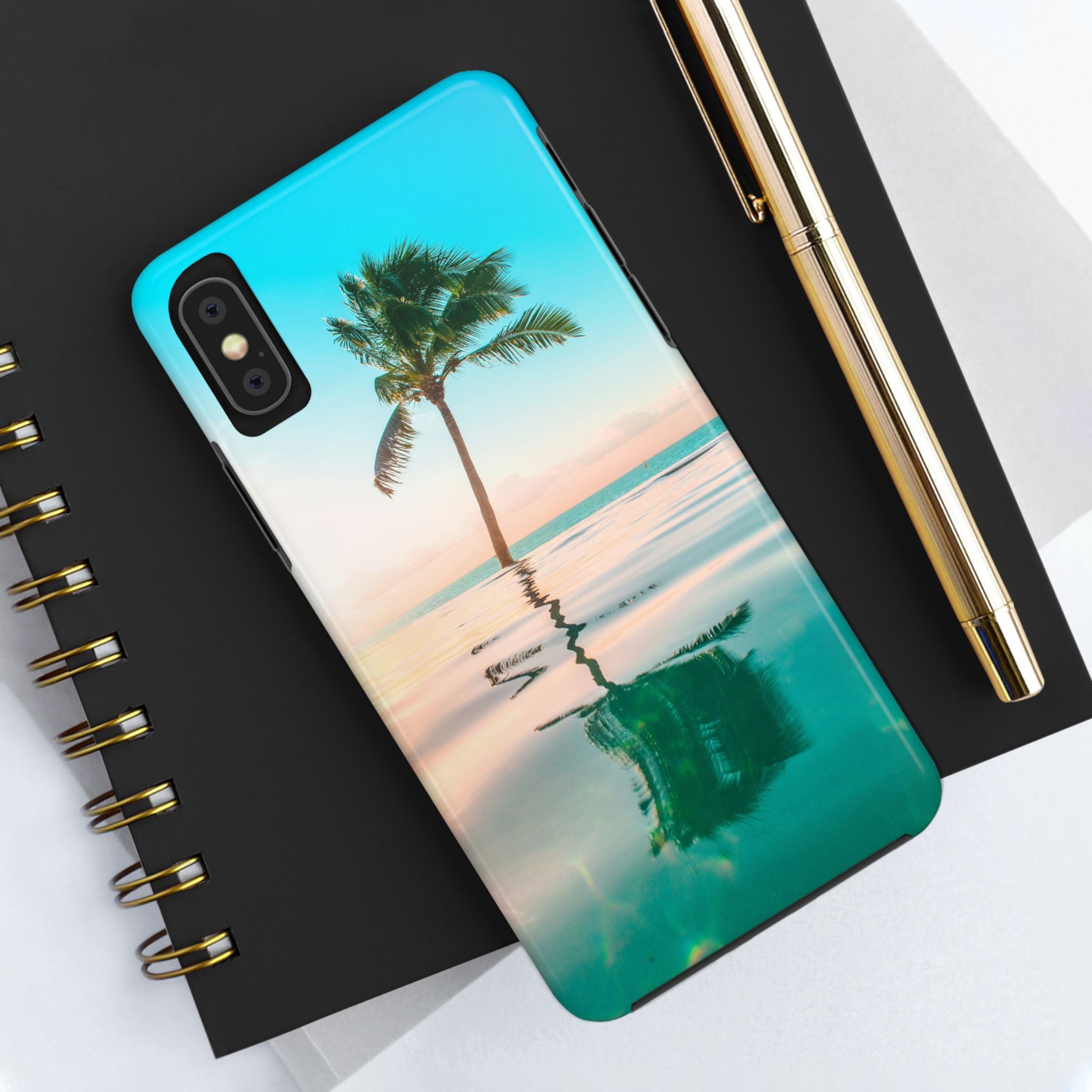 palm-tree-iphone-tough-case-stylish-protective-iphone-cover-beach-lover-gift-summer-accessory-trendy-tropical-smartphone-shel
