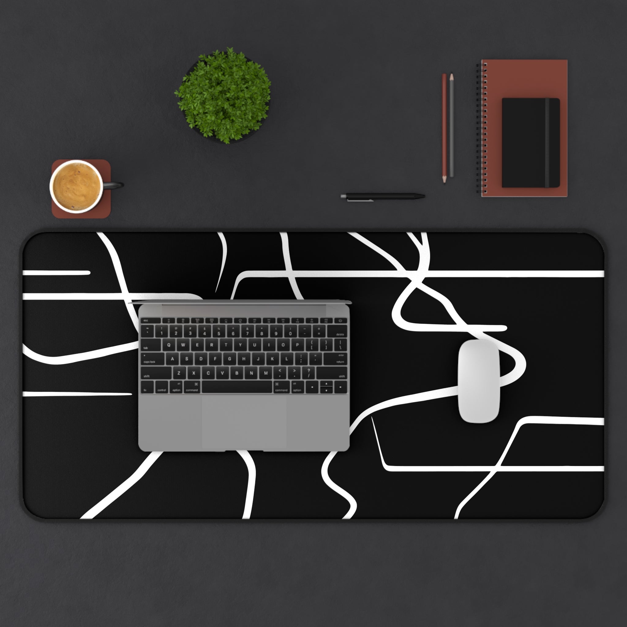 abstract-lines-monochrome-mouse-pad-abstract-art-desk-mat-sleek-black-and-white-desk-pad-modern-minimalist-mouse-pad