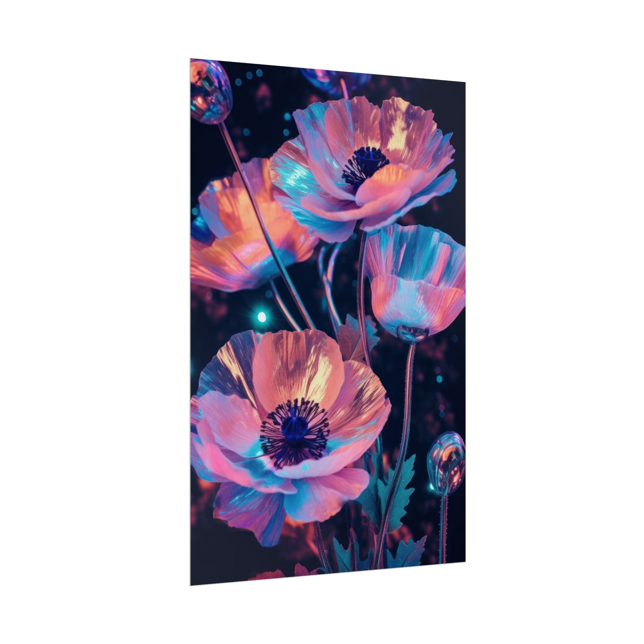 poppy-flower-poster-art-pearl-floral-wall-art-floral-print-flower-print-nature-wall-decor-flower-wall-decor-housewarming-gift