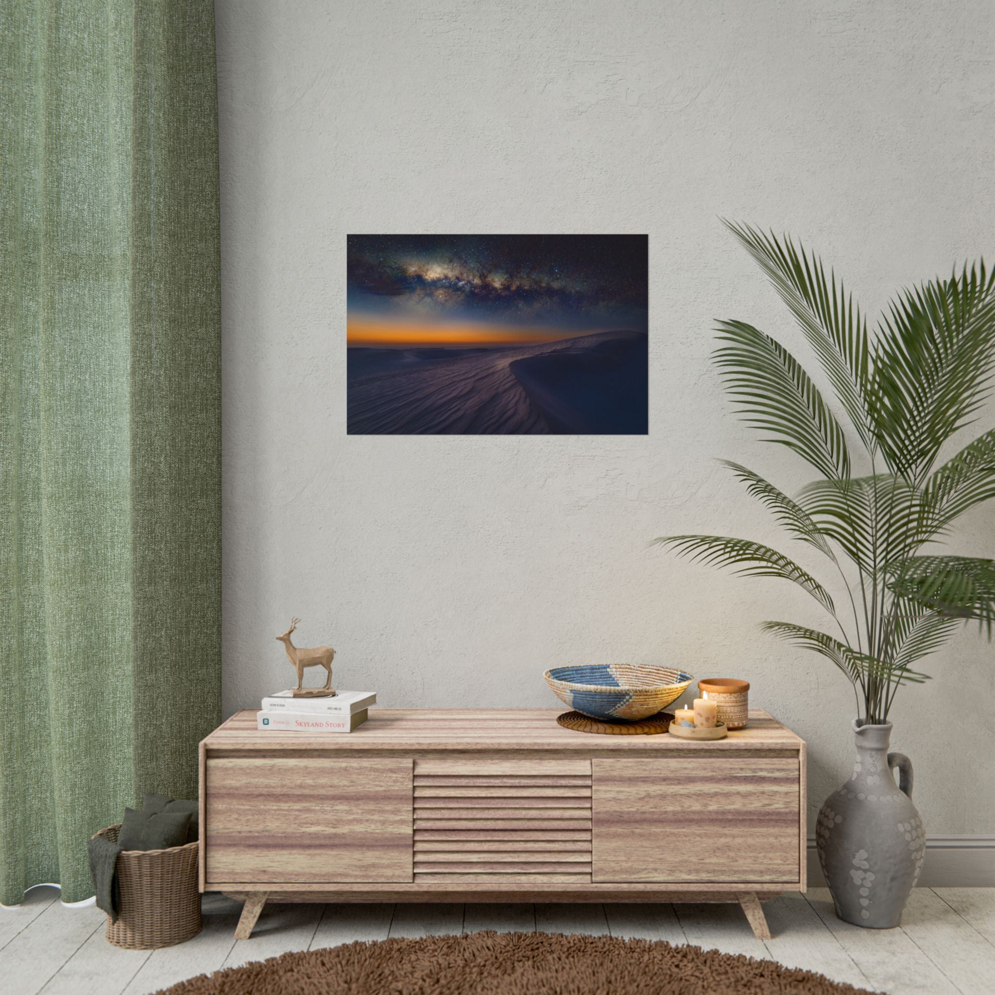 desert-landscape-poster-print-milky-way-wall-art-desert-wall-decor-unique-home-decor-starry-night-picture