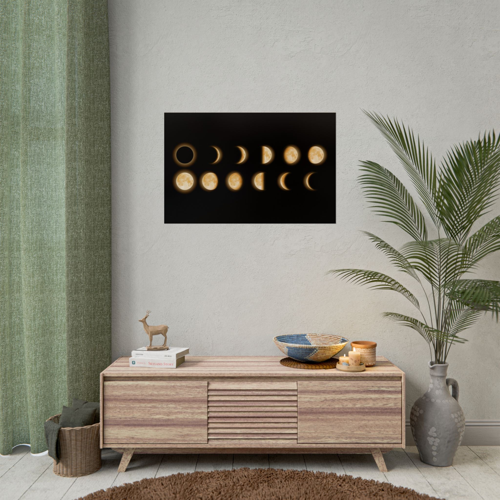 moon-phases-poster-wall-decor-lunar-eclipse-wall-art-decor-home-decor-celestial-wall-hanging-astronomy-gift-space-art-poster