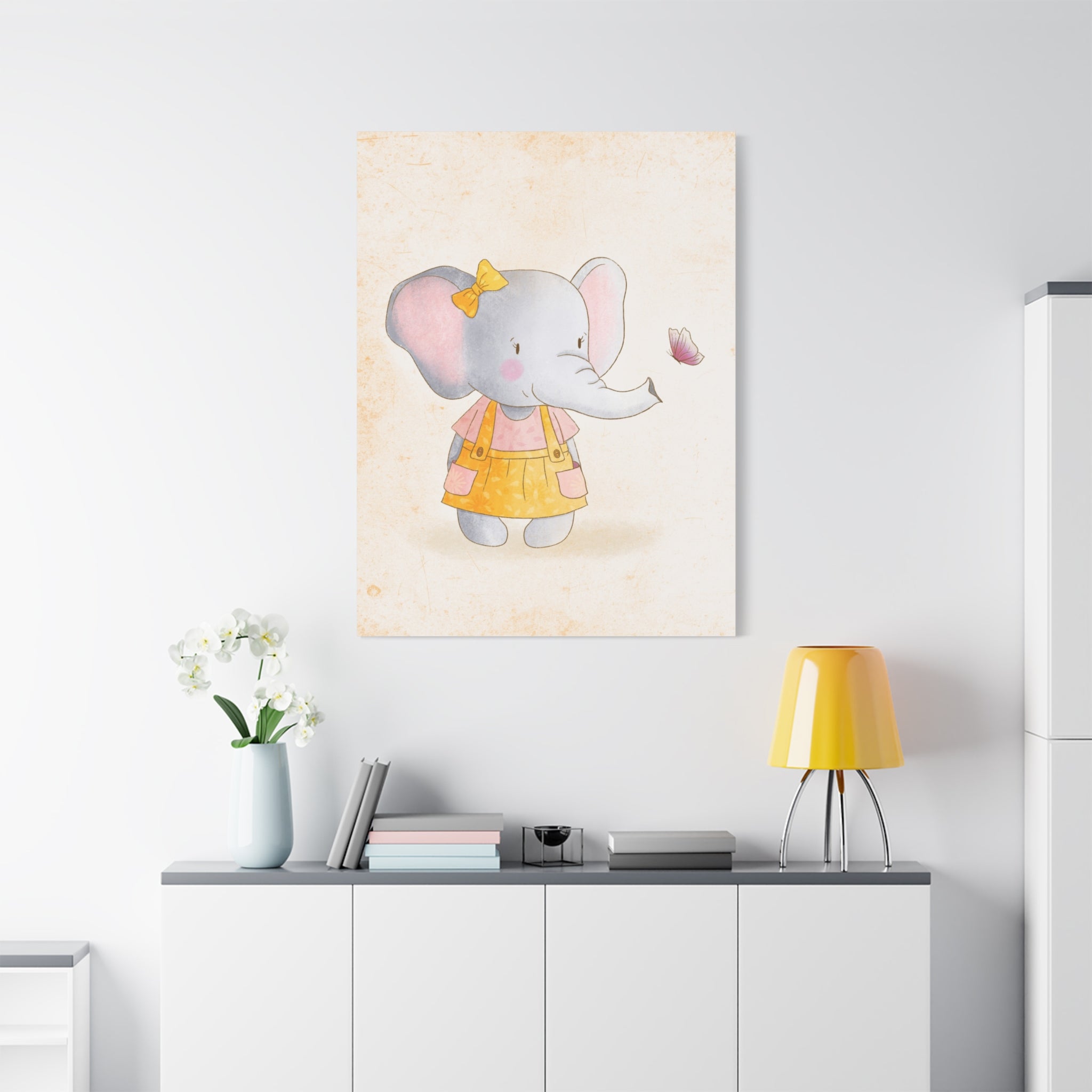 canvas-wall-art-cute-elephant-nursery-decor-baby-elephant-print-nursery-art-cute-elephant-decoration-baby-nursery-cute-animal