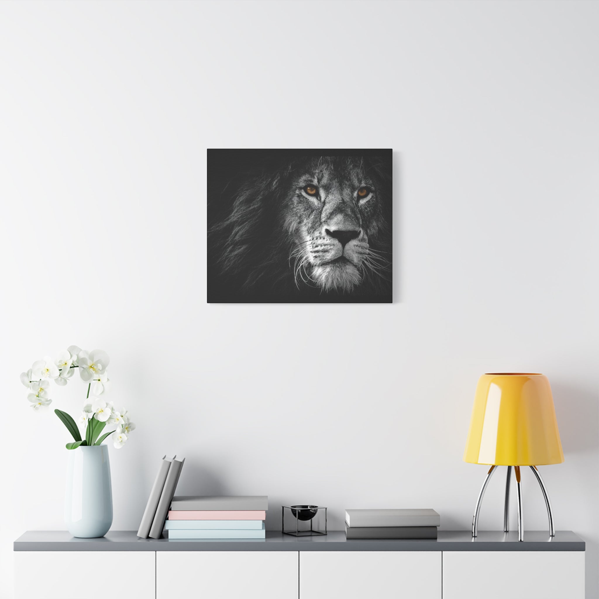 canvas-print-lion-wall-art-black-and-white-living-room-decor-matte-stretched-lion-poster-jungle-animal-art-print-wildlife-saf