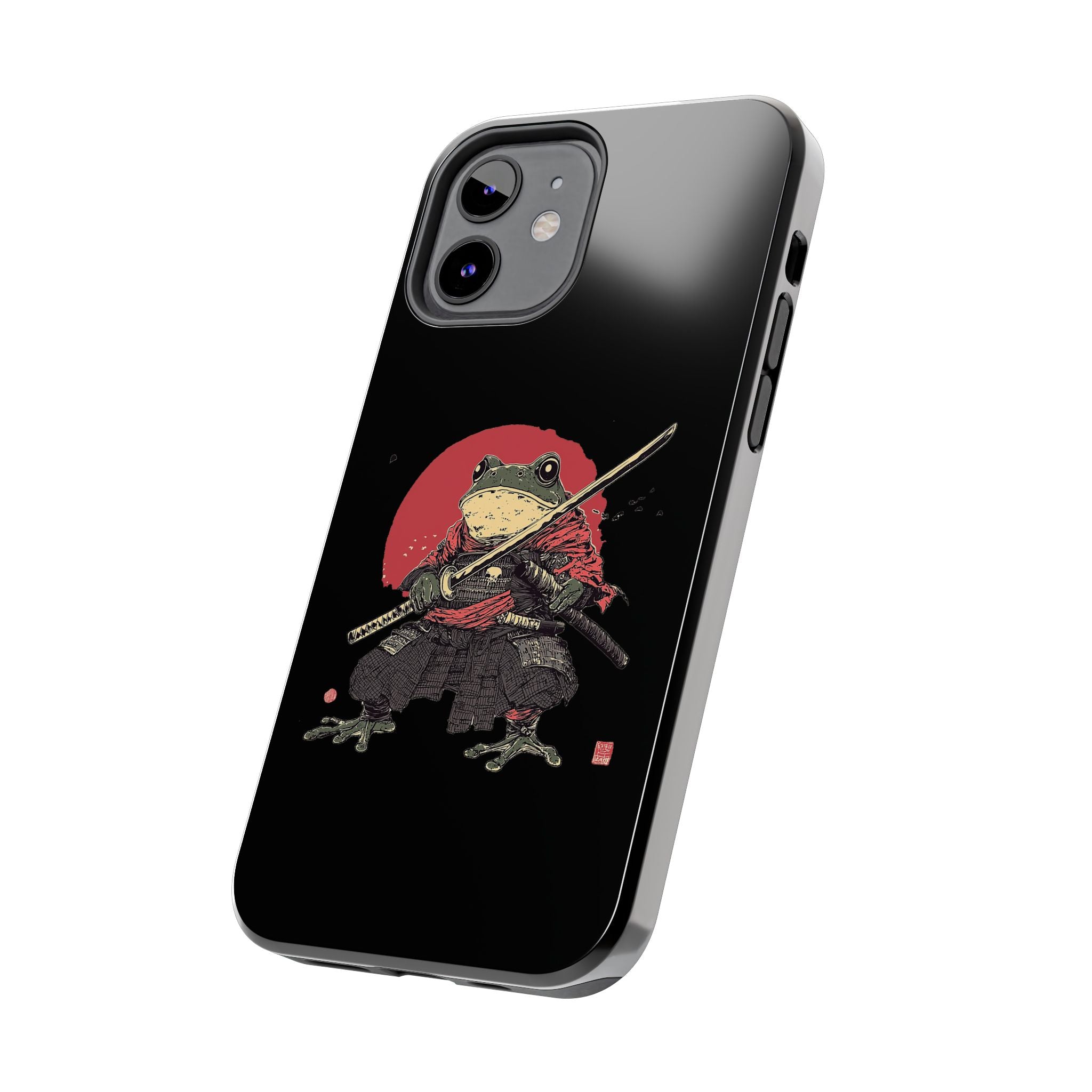 retro-vintage-ninja-frog-iphone-tough-case-red-sun-japanese-samurai-frog-design-ninja-warrior-black-iphone-hard-cover-1