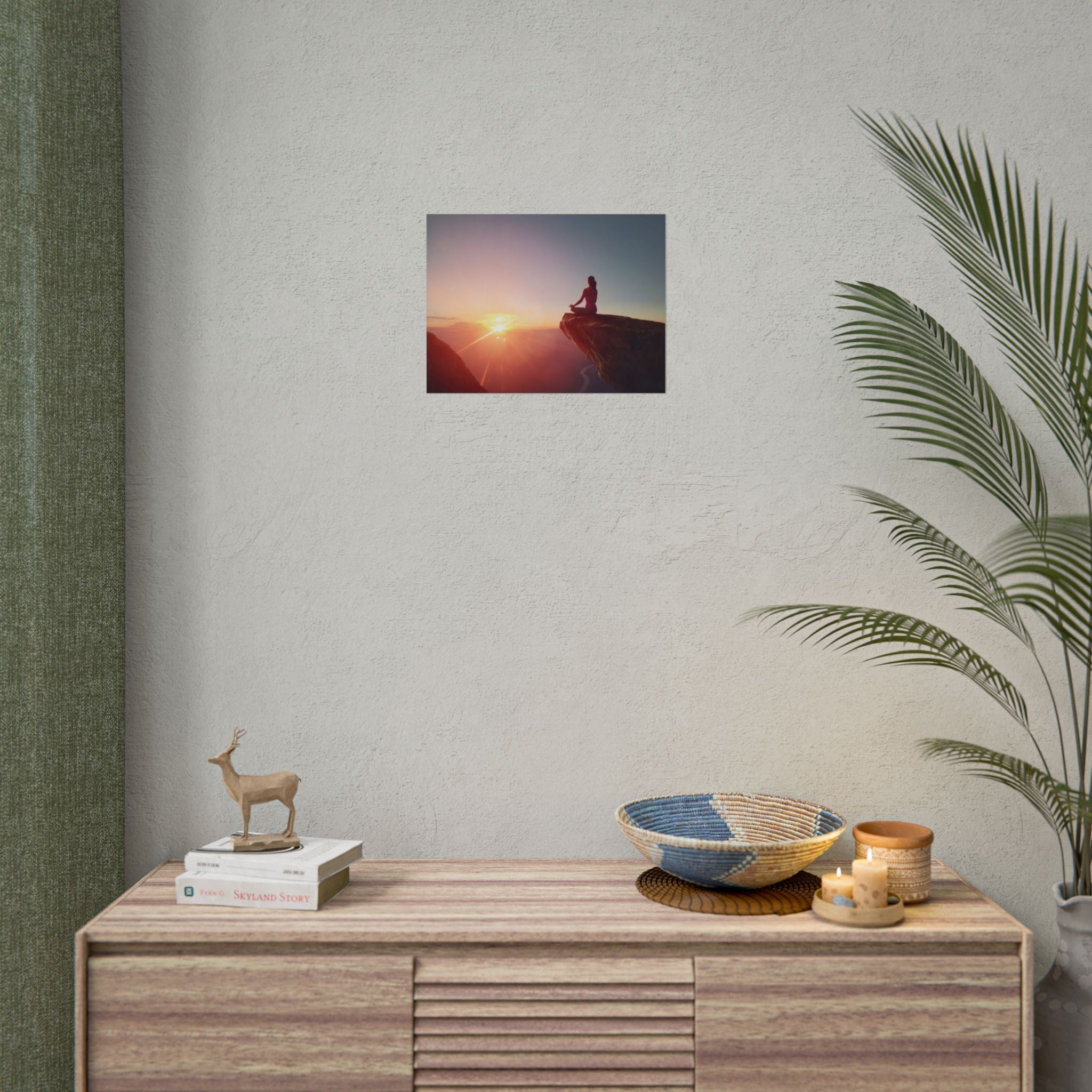 sunset-meditation-poster-yoga-wall-decor-mindfulness-poster-art-print-spiritual-gift-serene-home-decor-rolled-posters