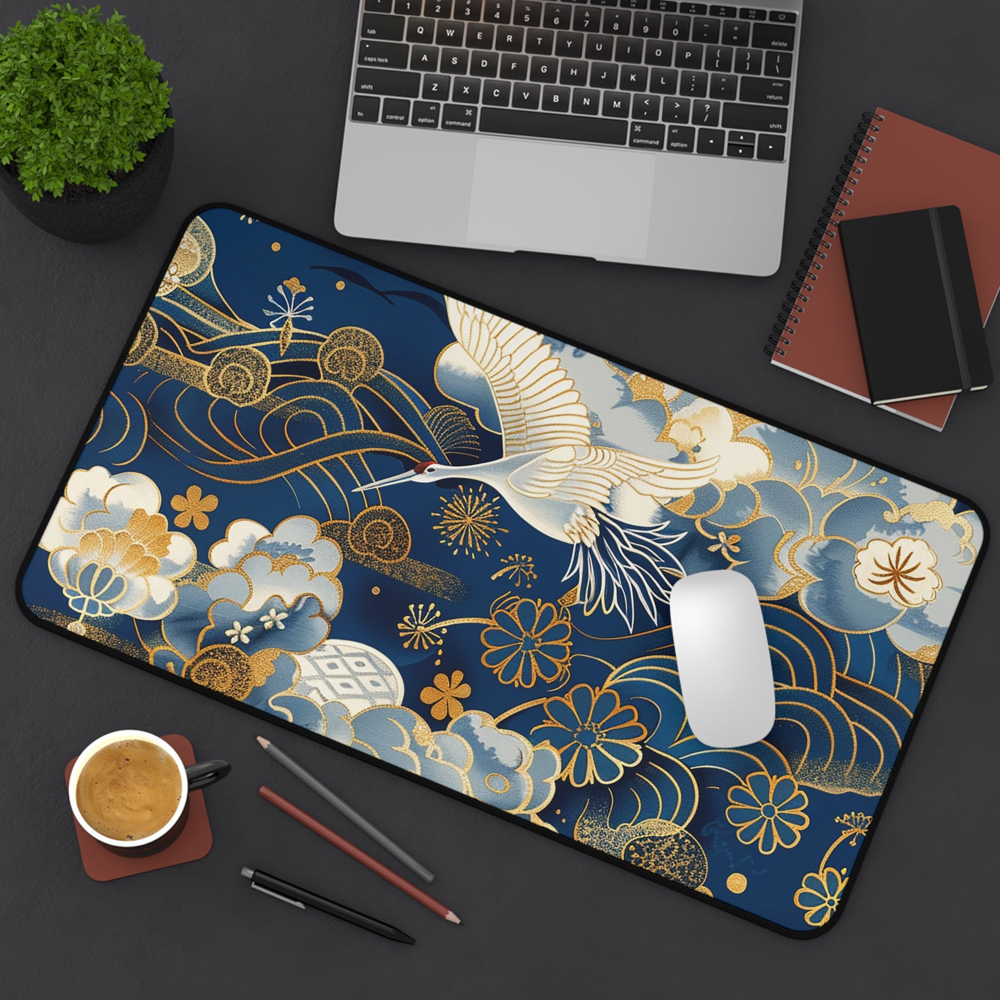 japanese-cranes-desk-mat-mousepad-desk-pad-for-home-office-asian-crane-design-gift-for-bird-lovers-office-decor-work-from-hom