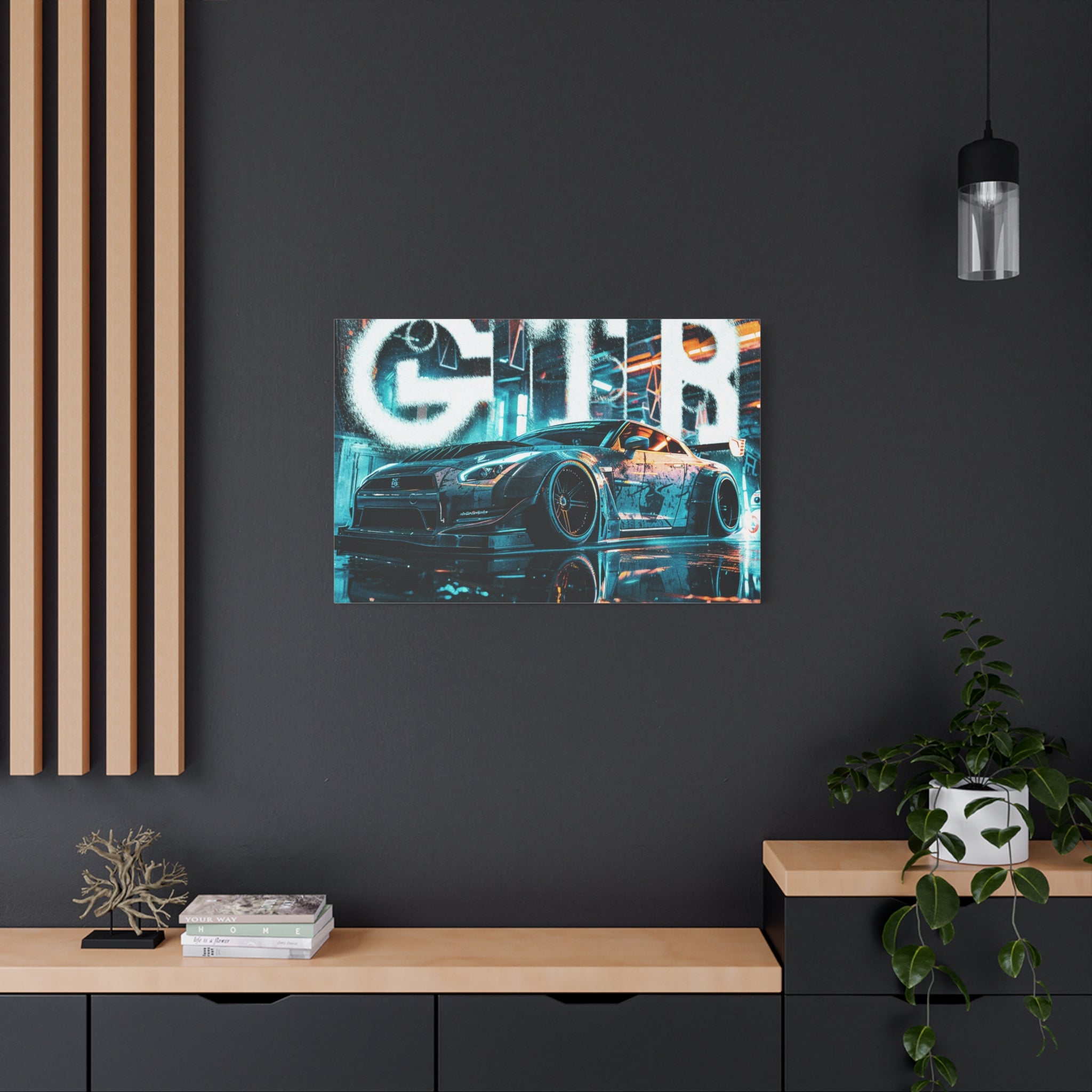canvas-print-gtr-supercar-wall-art-home-decor-sports-car-poster-hyper-car-art-matte-stretched-canvas-print-2