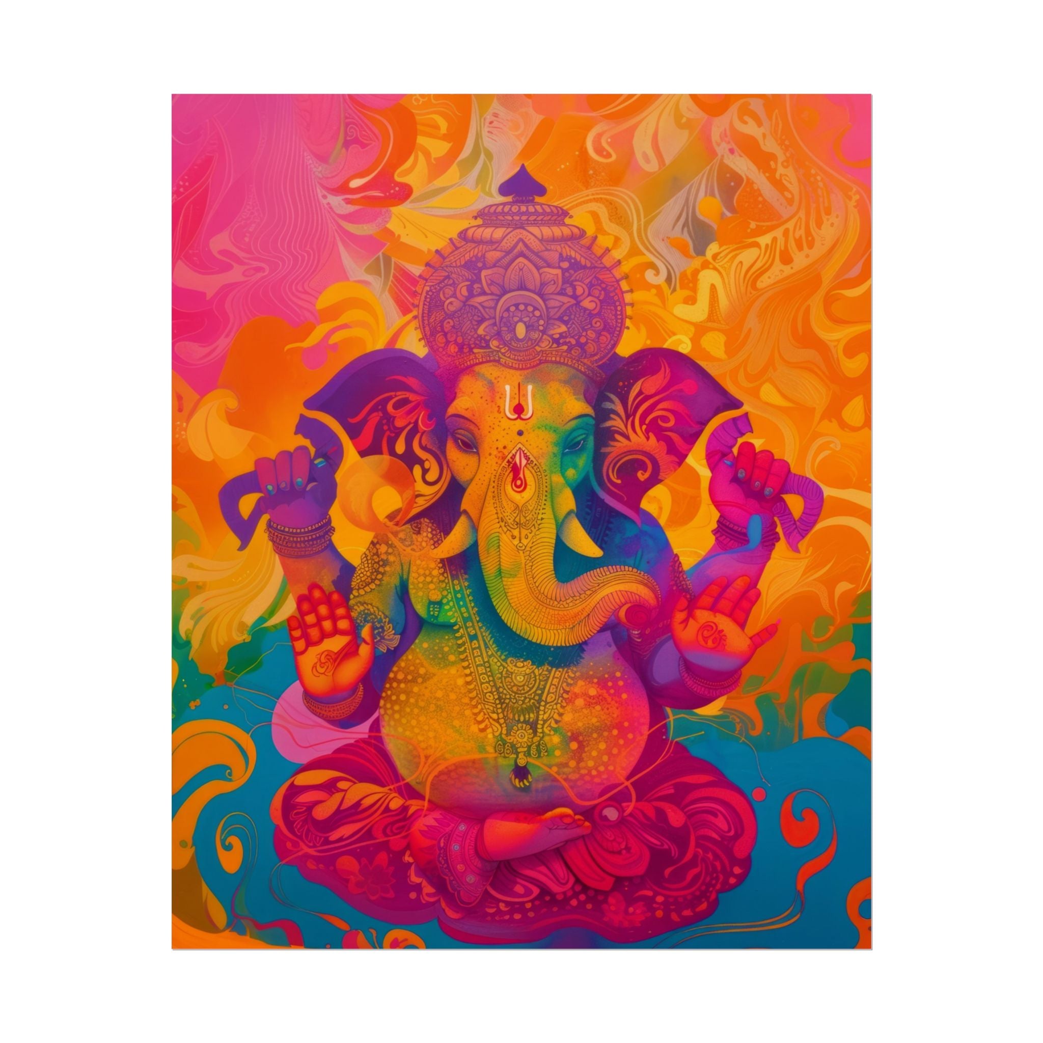 colorful-ganesha-poster-print-wall-art-decor-spiritual-home-decor-lord-ganesha-art-hindu-god-wall-decor-ethnic-wall-hanging