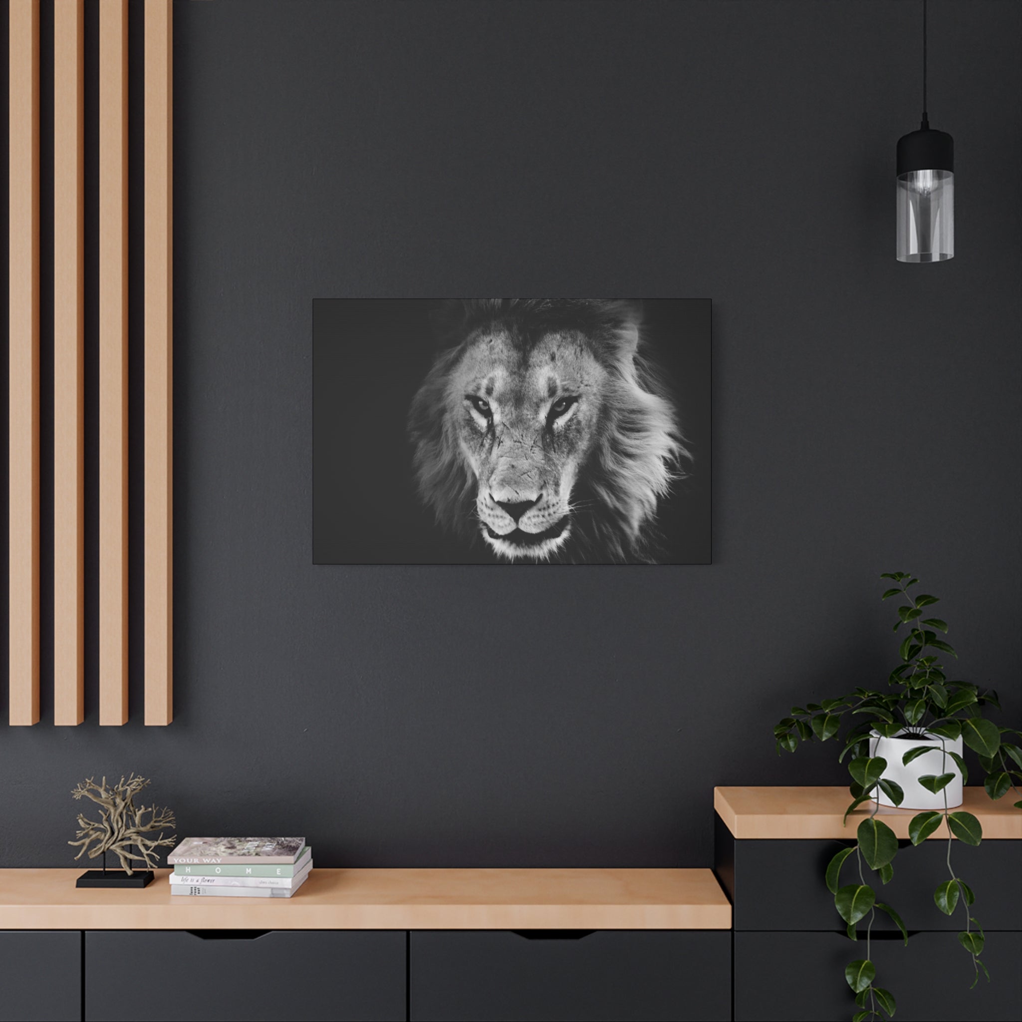 canvas-print-lion-wall-art-black-and-white-living-room-decor-matte-stretched-lion-poster-jungle-animal-art-print-wildlife-saf