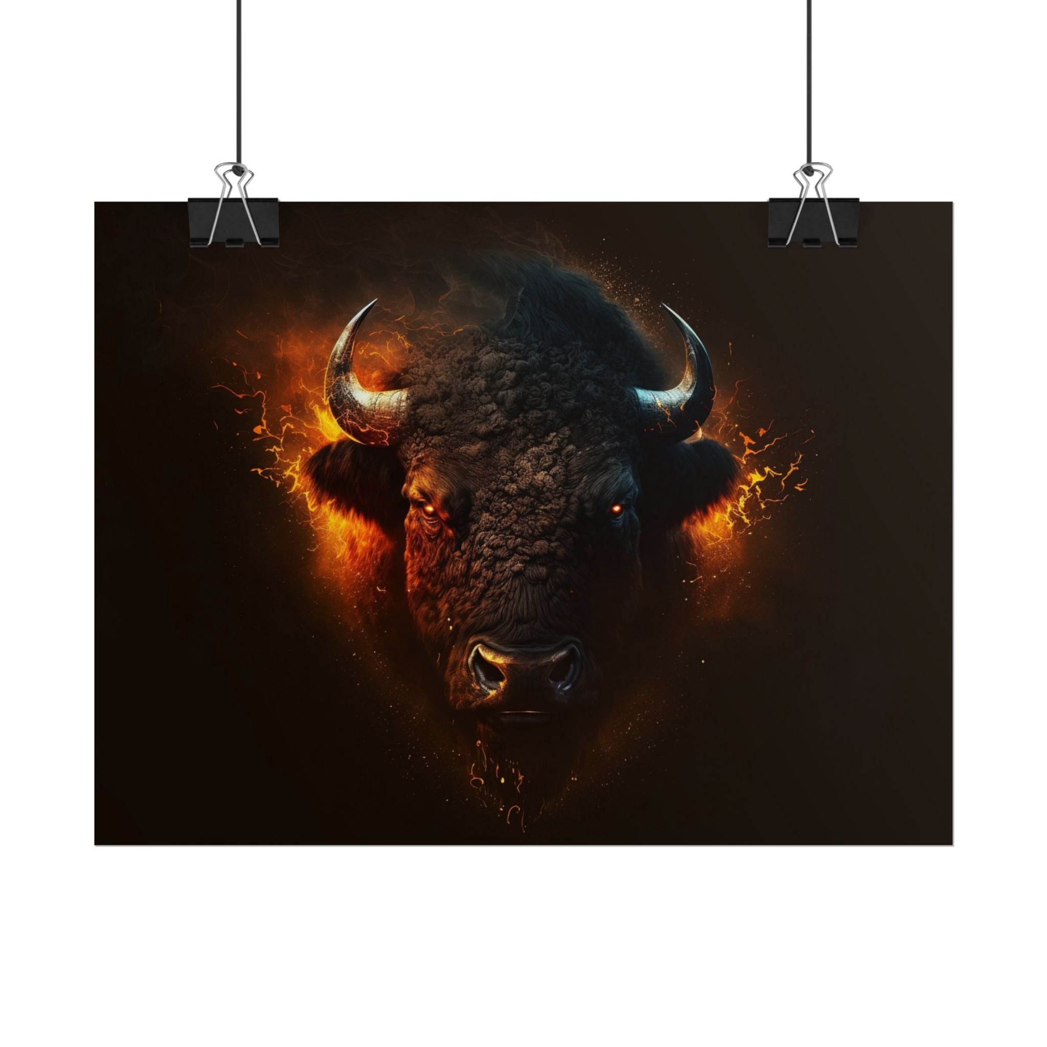 bison-art-poster-wall-decor-buffalo-gift-wildlife-home-decoration-western-bison-wall-art-nature-lover-gift-farm-house-wall-de