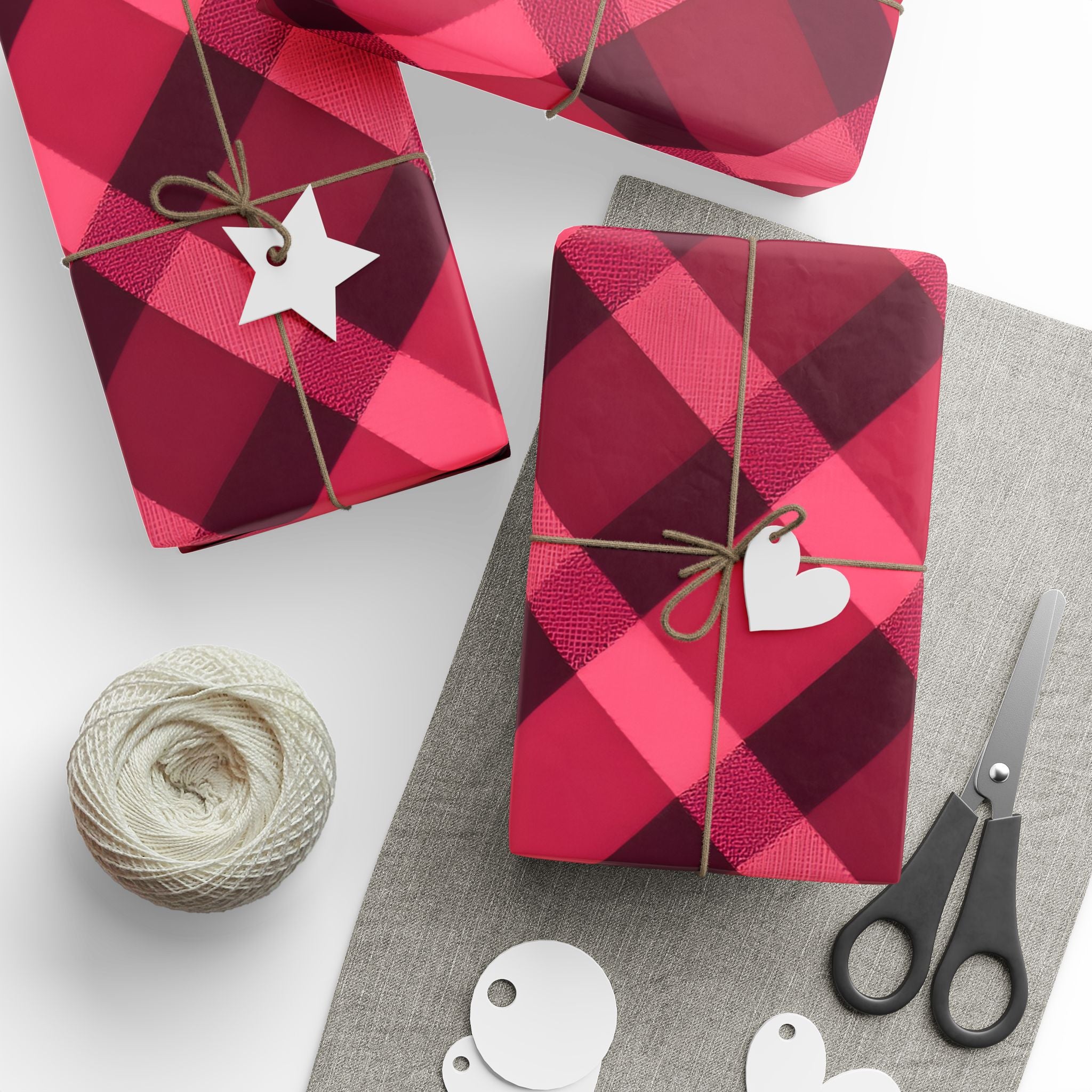 wrapping-papers-tartan-plaid-valentine-gift-wrap-pink-red-pattern-v-day-holiday-festive-decorative-paper-roll-crafting-suppli