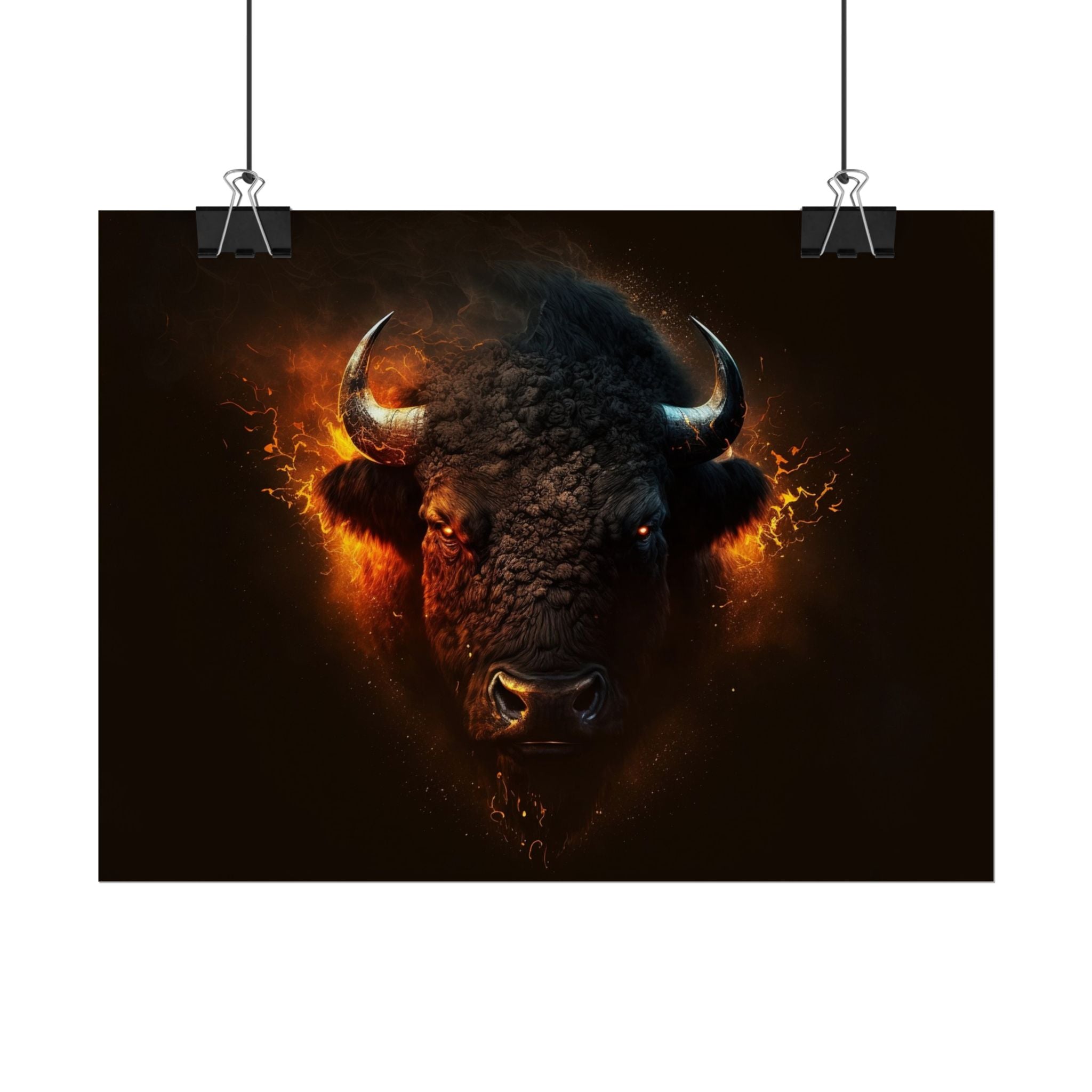 bison-art-poster-wall-decor-buffalo-gift-wildlife-home-decoration-western-bison-wall-art-nature-lover-gift-farm-house-wall-de