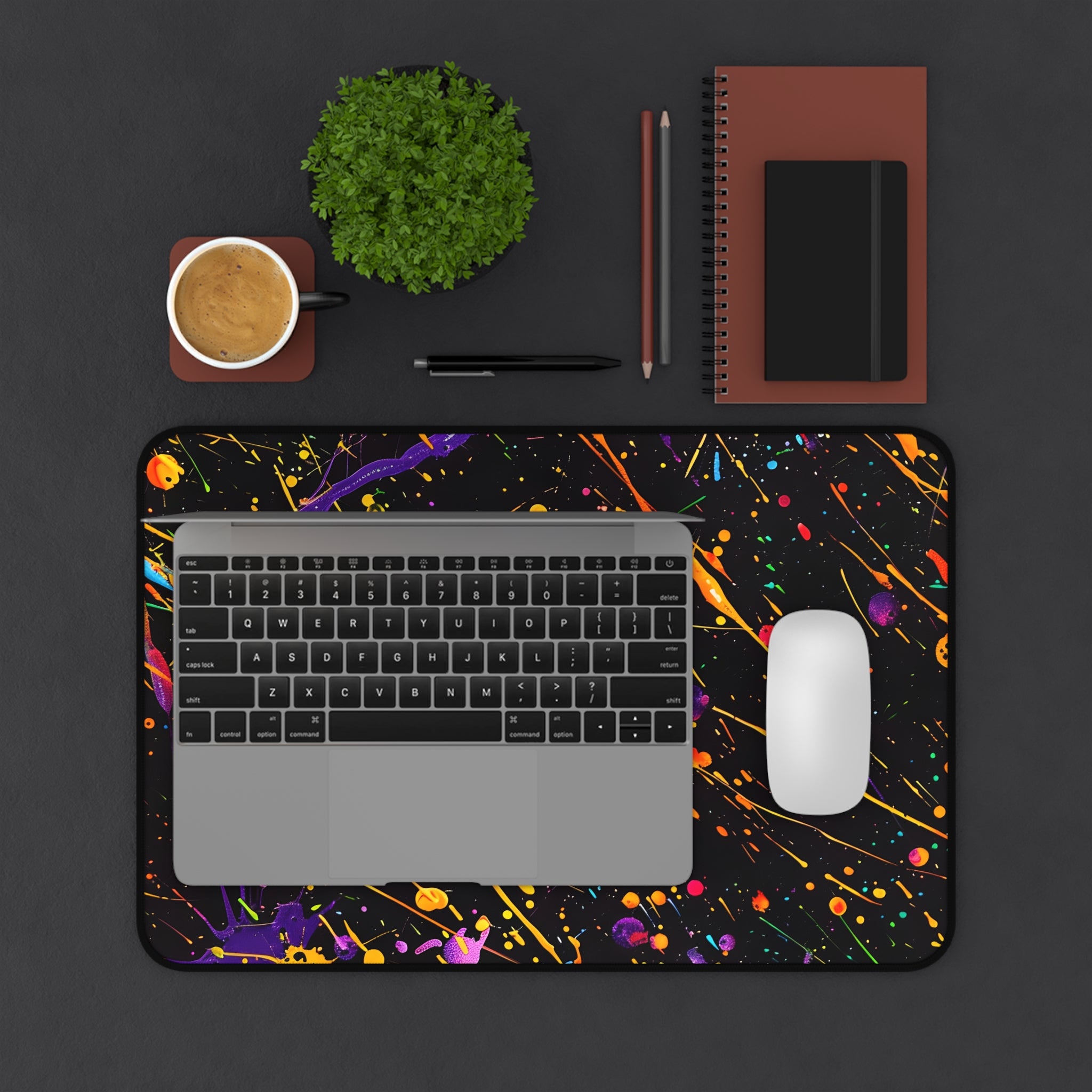 neon-abstract-paint-splatter-desk-mat-large-gaming-mouse-pad-colorful-work-from-home-desk-accessory-unique-desk-blotter-cool-