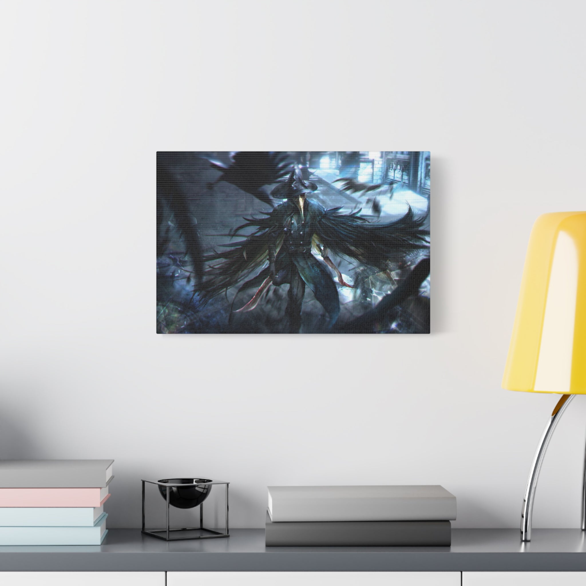 Bloodborne Eileen The Crow Canvas Wall Art, Fantasy Home Wall Decor, Game Wall Art Print, Gothic Art