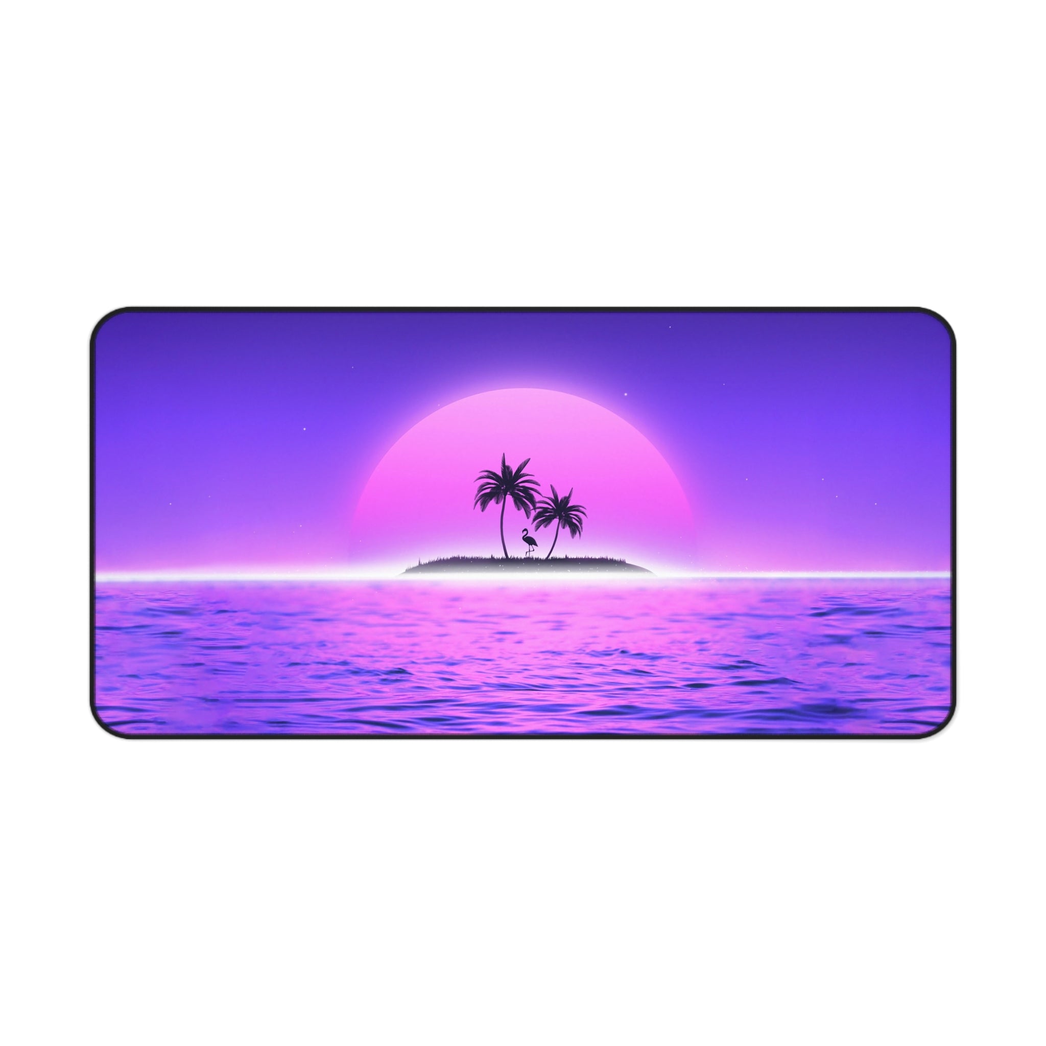 vibrant-vaporwave-mouse-pad-summer-palm-tree-retrowave-delorean-desk-mat-neon-synthwave-desk-pad-vaporwave-sun-and-mountains-