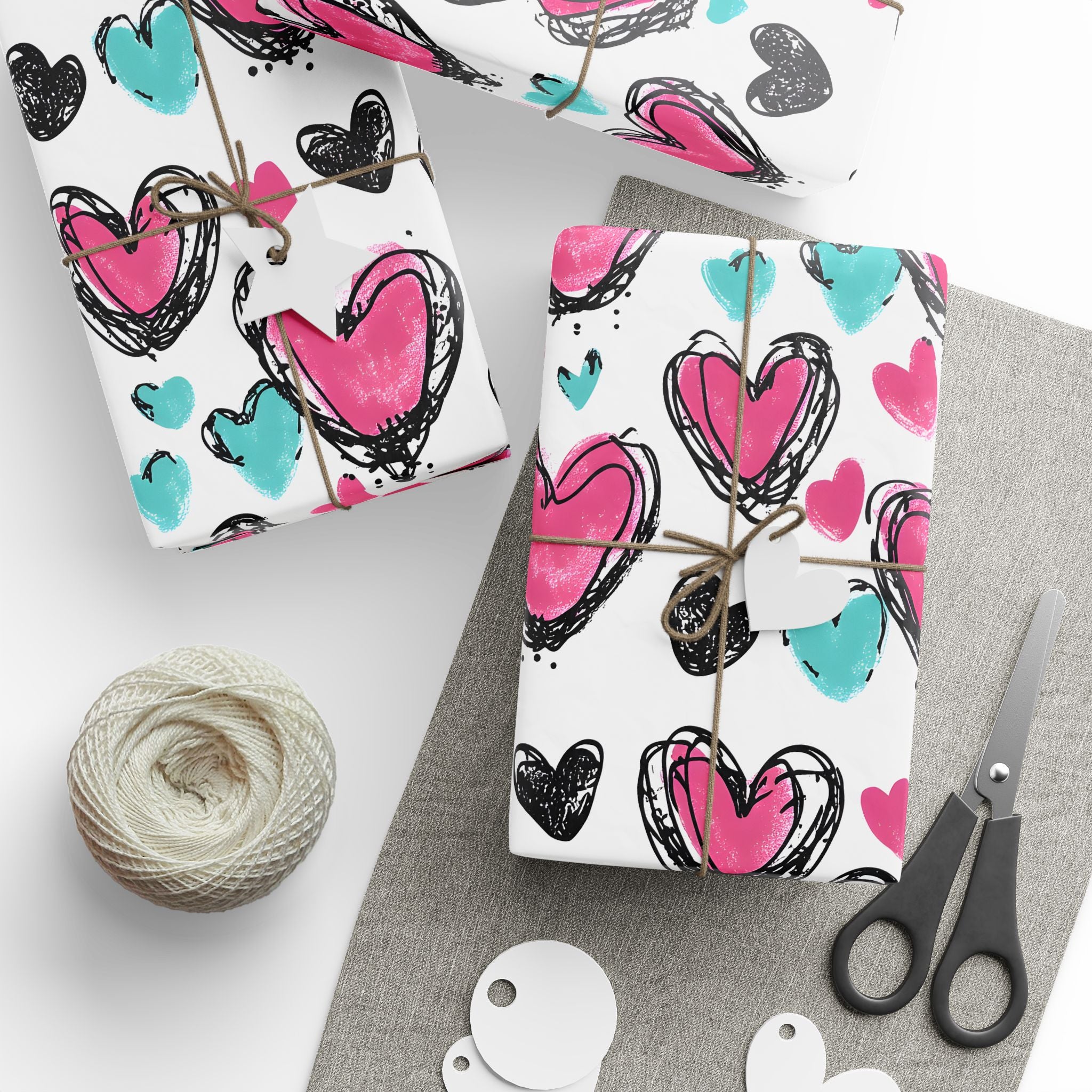 pink-valentine-wrapping-papers-v-day-gift-wrap-romantic-present-packaging-love-theme-craft-paper-heart-pattern-holiday-wrap