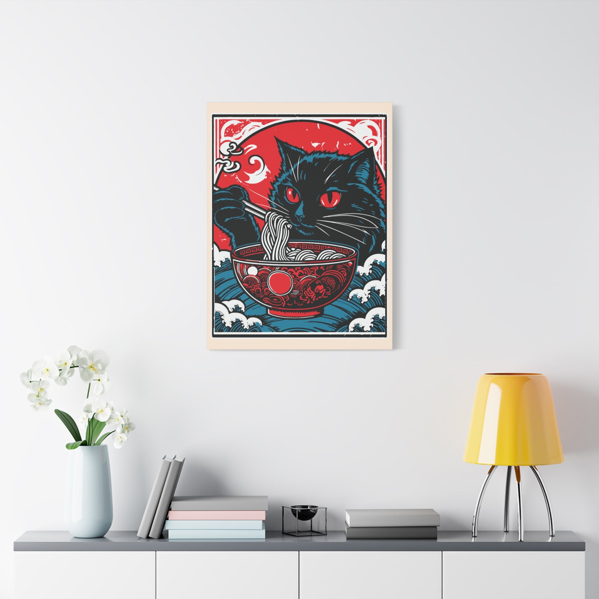 canvas-print-cat-eating-ramen-noodle-retro-japanese-decor-wall-art-living-room-decoration-matte-stretched-home-decor-cute