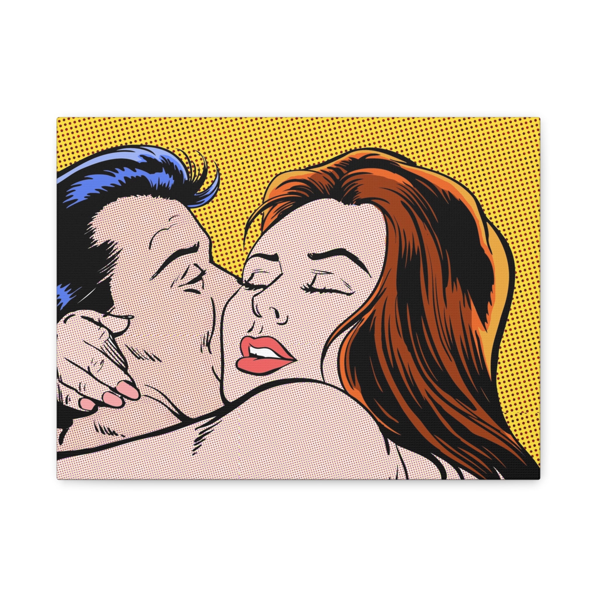 pop-art-canvas-print-retro-wall-art-stretched-matte-canvas-kiss-love-home-decor-wall-decor-poster-decorative-art-gift