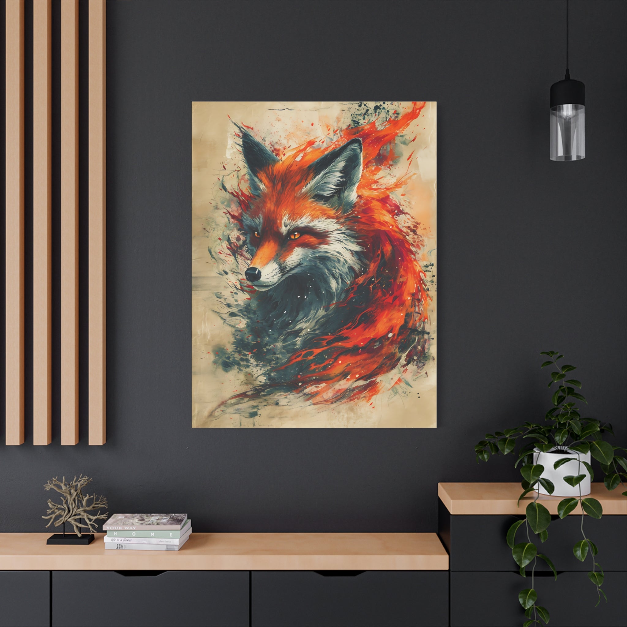 Red Fox Poster Print, Fantasy Wildlife Wall Art, Home Decor, Animal Lover Gift, Nature Print, Fantasy Art Decor, Poster Wall Art