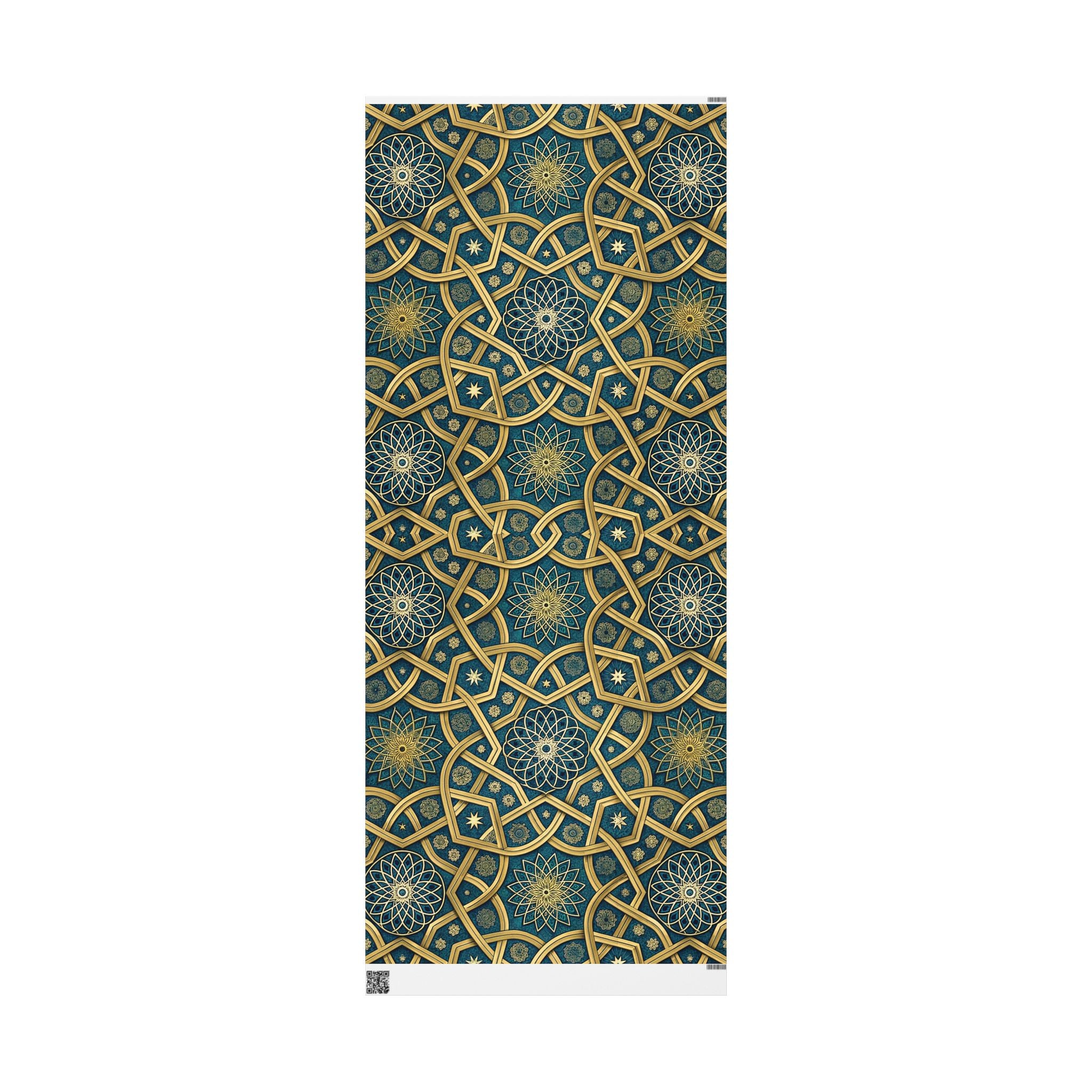 islamic-geometric-pattern-wrapping-papers-gift-wrap-roll-for-eid-ramadan-festive-decorative-crafts-art-projects