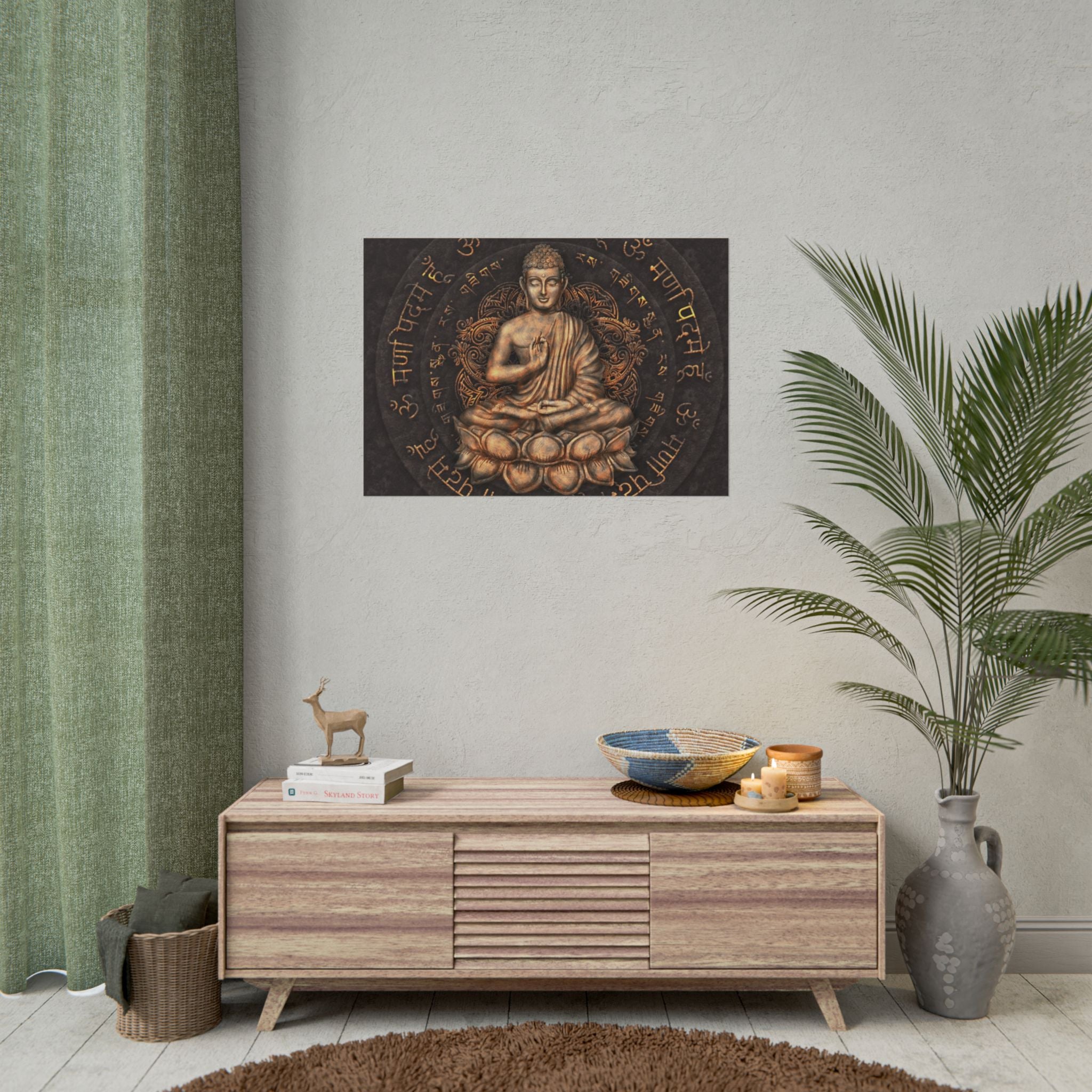 bronz-buddha-poster-print-wall-art-decor-zen-meditation-poster-serene-home-decor-spiritual-art-print-mindfulness-artwork