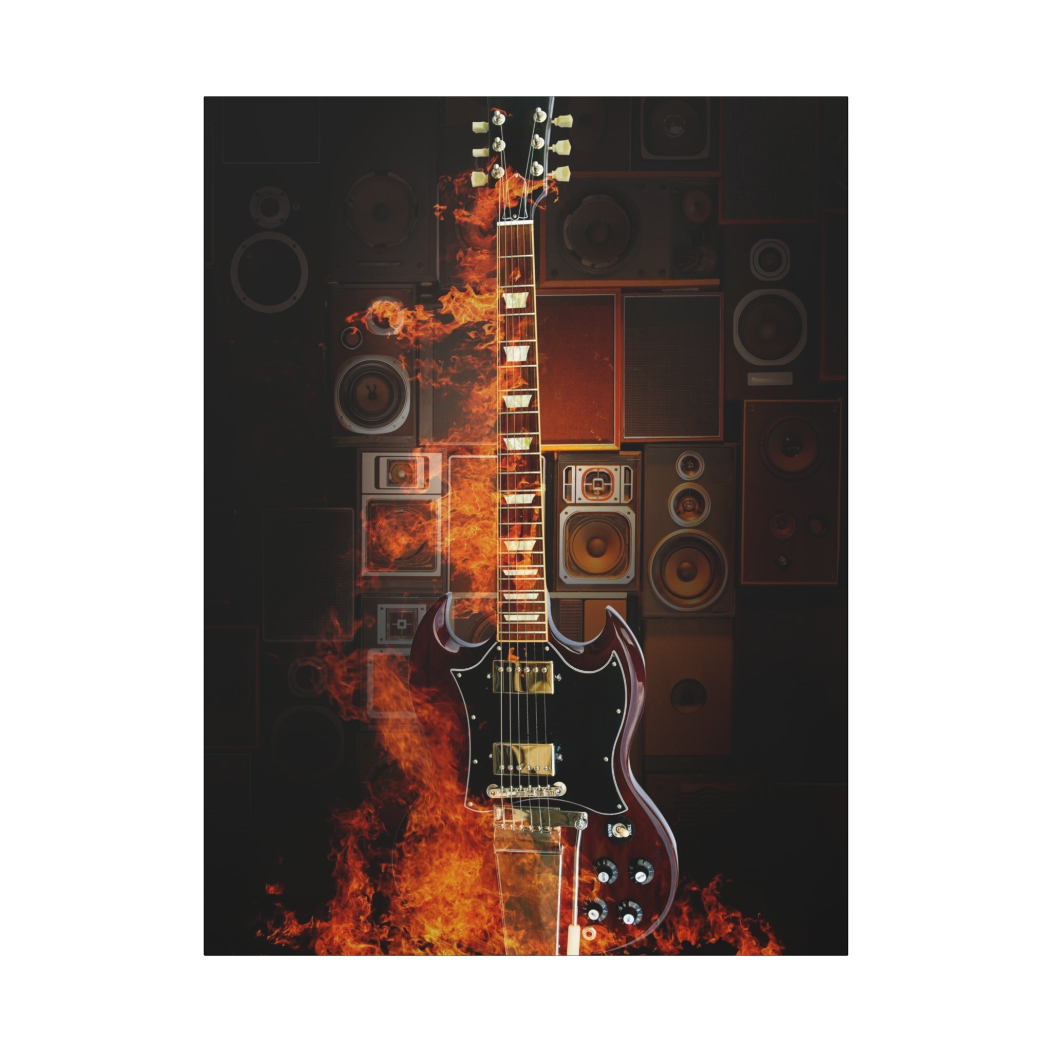 canvas-print-rock-n-roll-guitar-in-fire-home-wall-decor-music-art-gift-matte-stretched-wall-art-musicians-gift-guitarist-deco