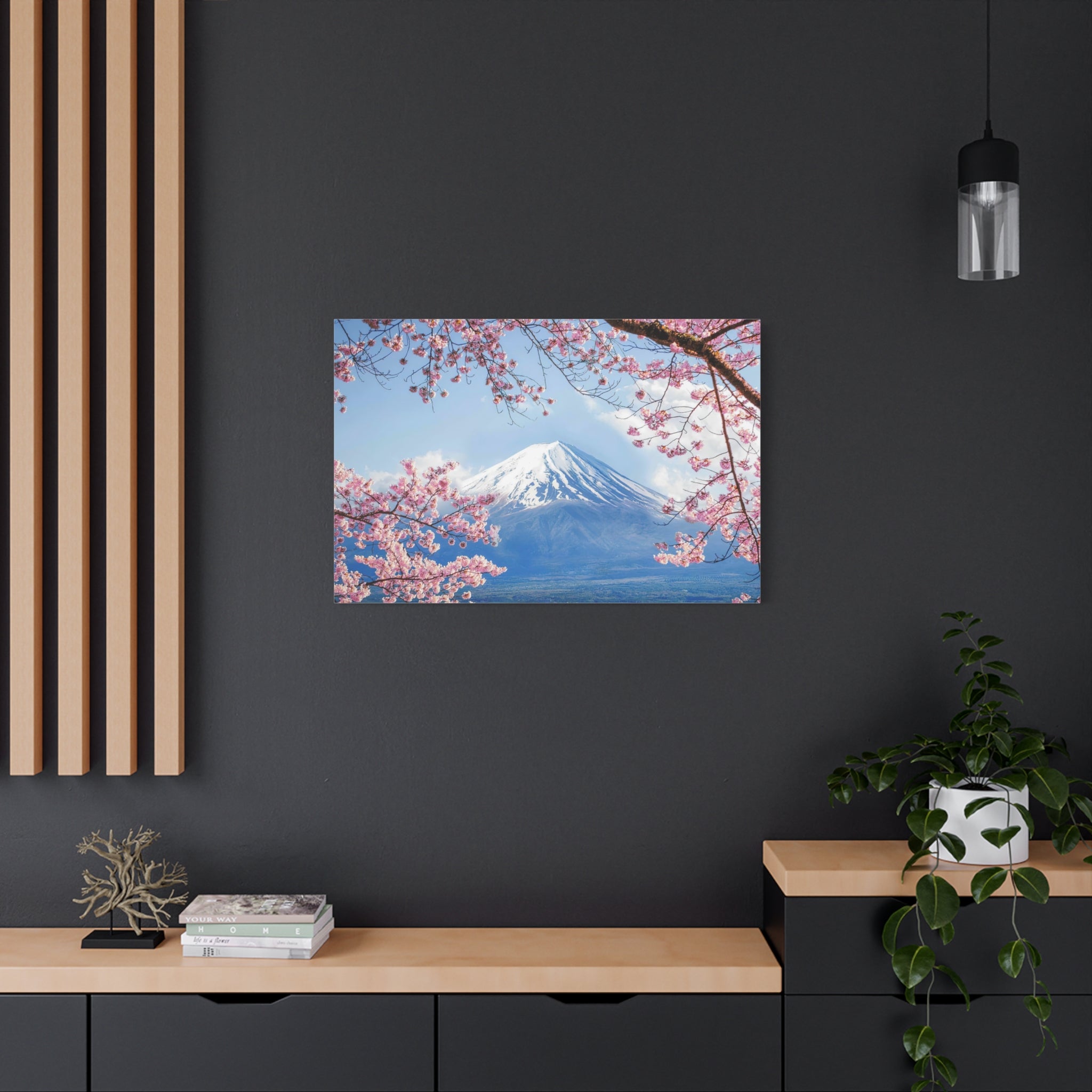 canvas-print-mount-fuji-cherry-blossom-wall-art-scenery-winter-sakura-flower-decor-stretched-matte-japanese-landscape-home-de