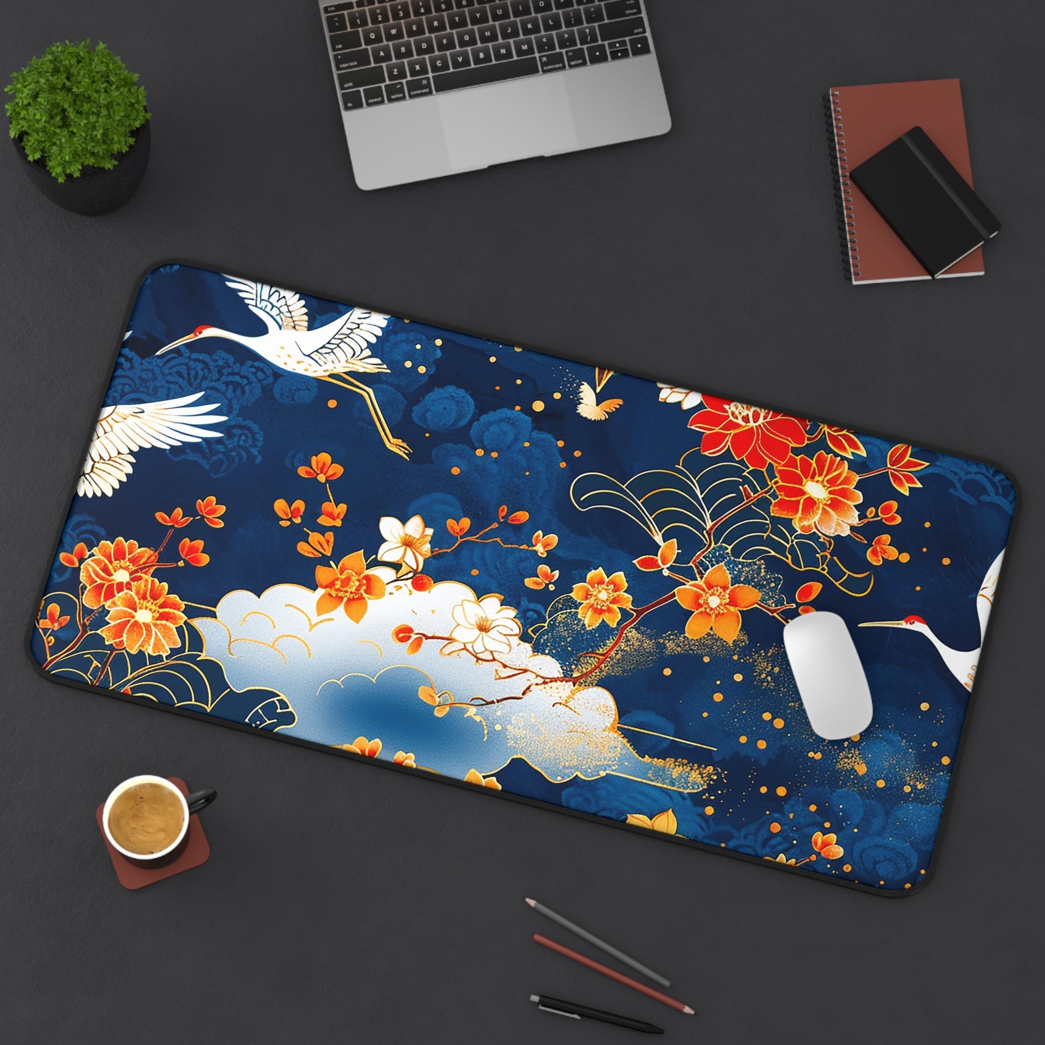 japanese-cranes-art-desk-mat-mousepad-floral-desk-pad-for-home-office-asian-crane-design-gift-for-bird-lovers-office-decor-wo