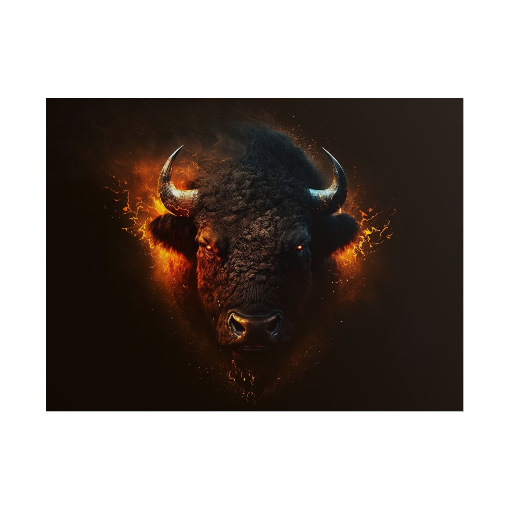 bison-art-poster-wall-decor-buffalo-gift-wildlife-home-decoration-western-bison-wall-art-nature-lover-gift-farm-house-wall-de