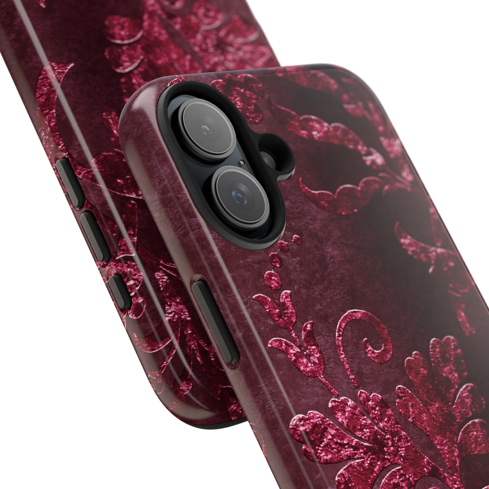embossed-burgundy-velvet-tough-iphone-case-protective-iphone-cover-heavy-duty-iphone-case-rugged-phone-case-durable-smartphon