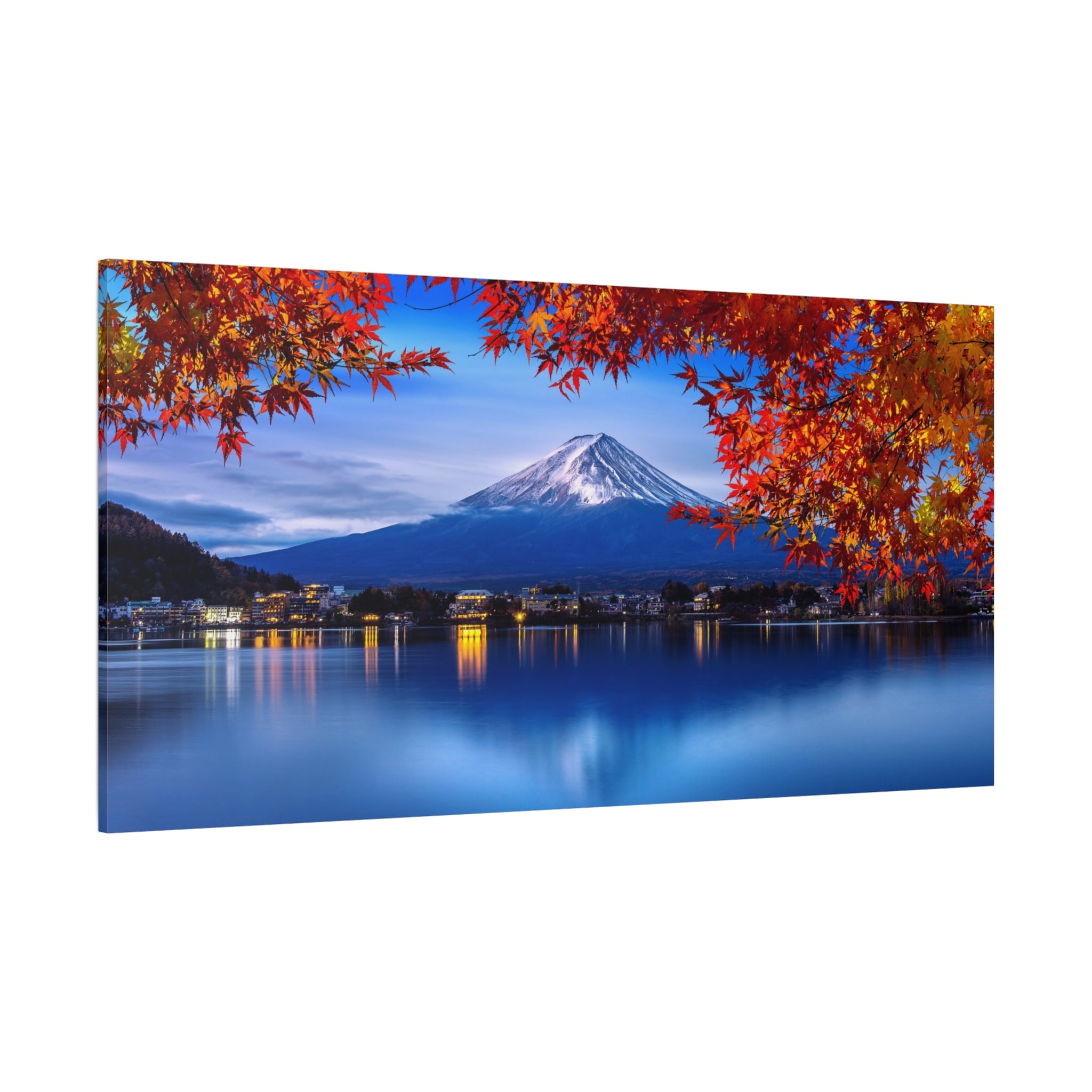 mount-fuji-canvas-wall-art-japan-nature-park-autumn-lake-print-matte-stretched-canvas-home-decor-gift-room-decor-japanese