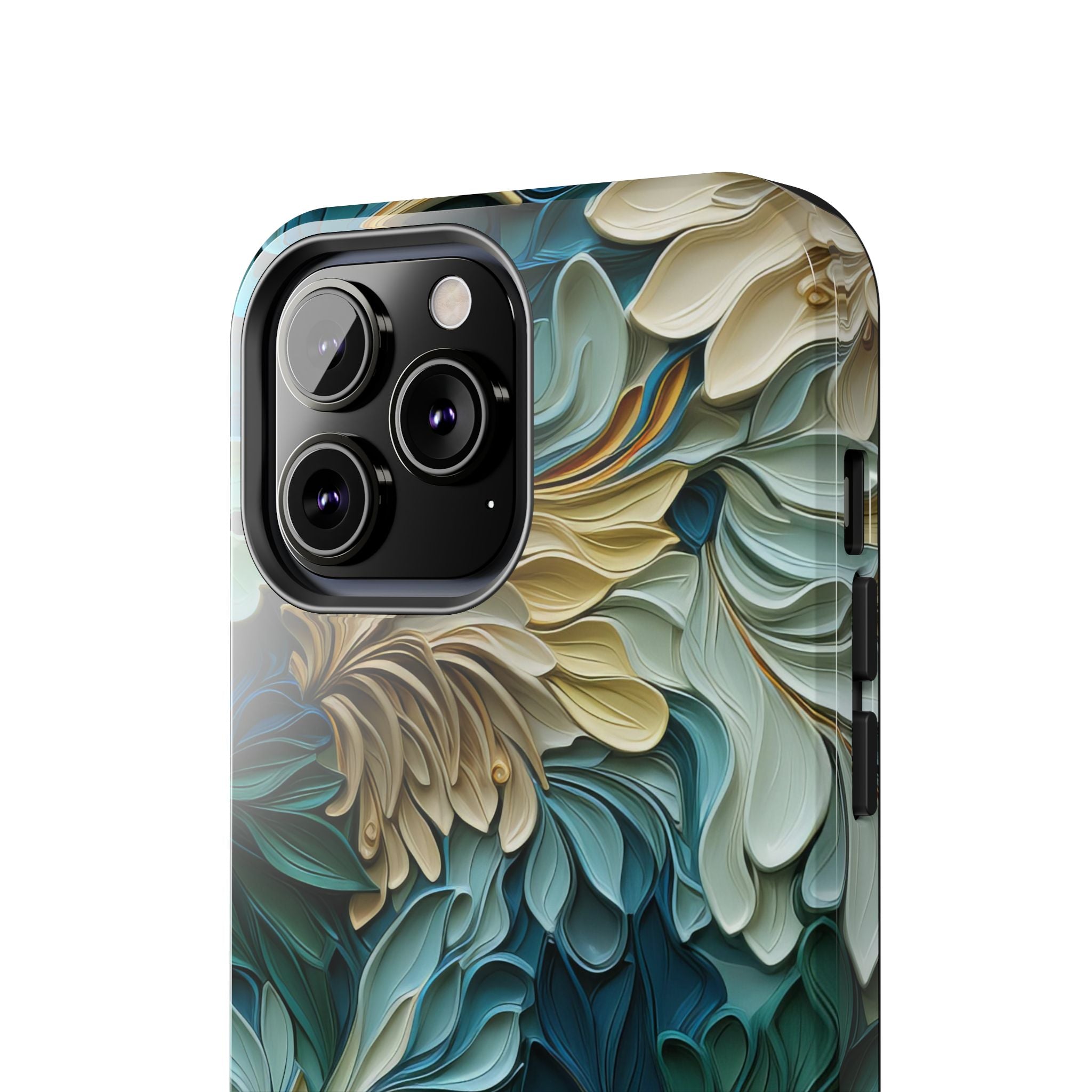 textured-art-nouveau-floral-tough-phone-case-cottagecore-iphone-case-unique-floral-phone-cover-vintage-style-iphone-case-prot