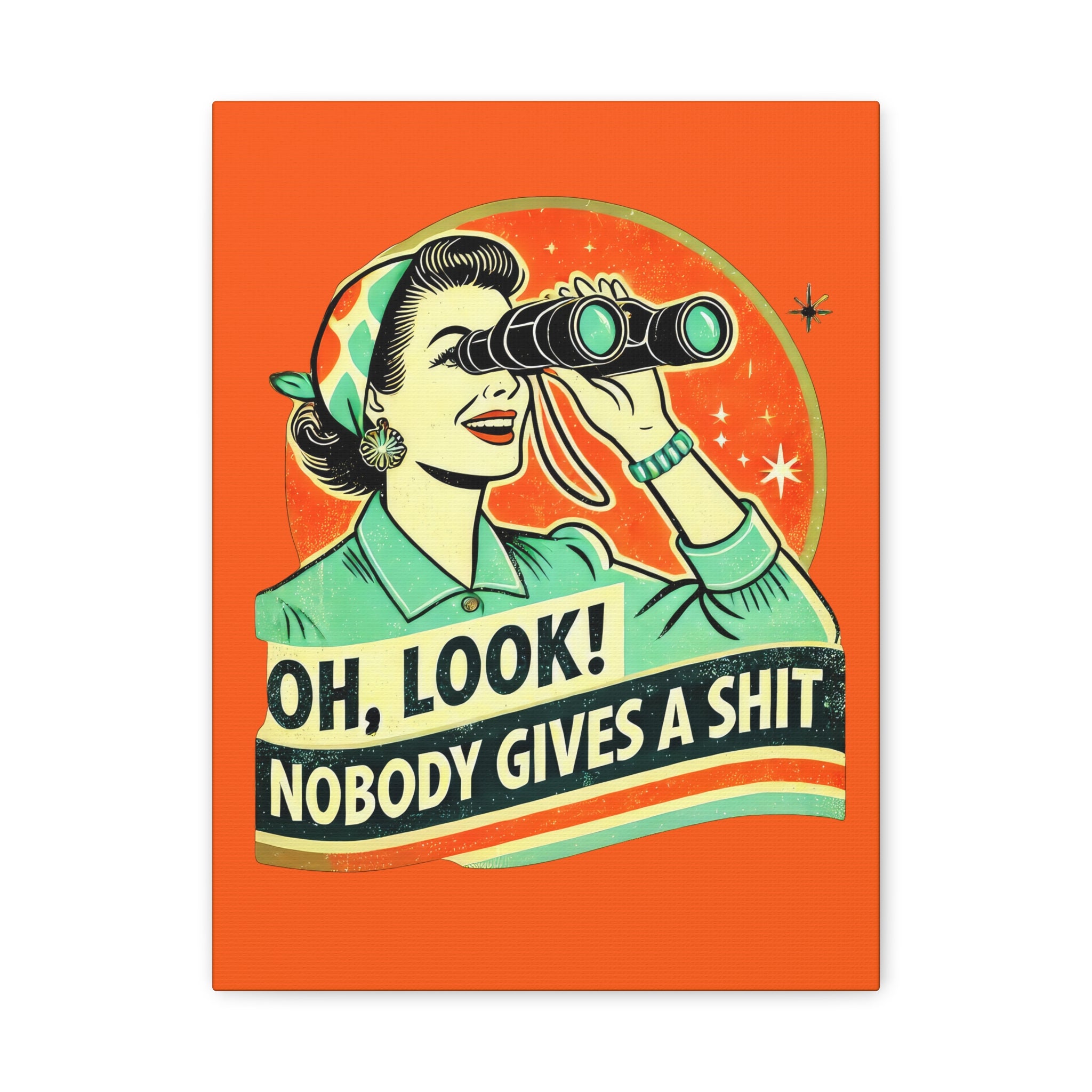 canvas-wall-art-funny-retro-woman-humorous-home-decor-matte-stretched-print-gift-for-her-vintage-style-poster-unique-wall